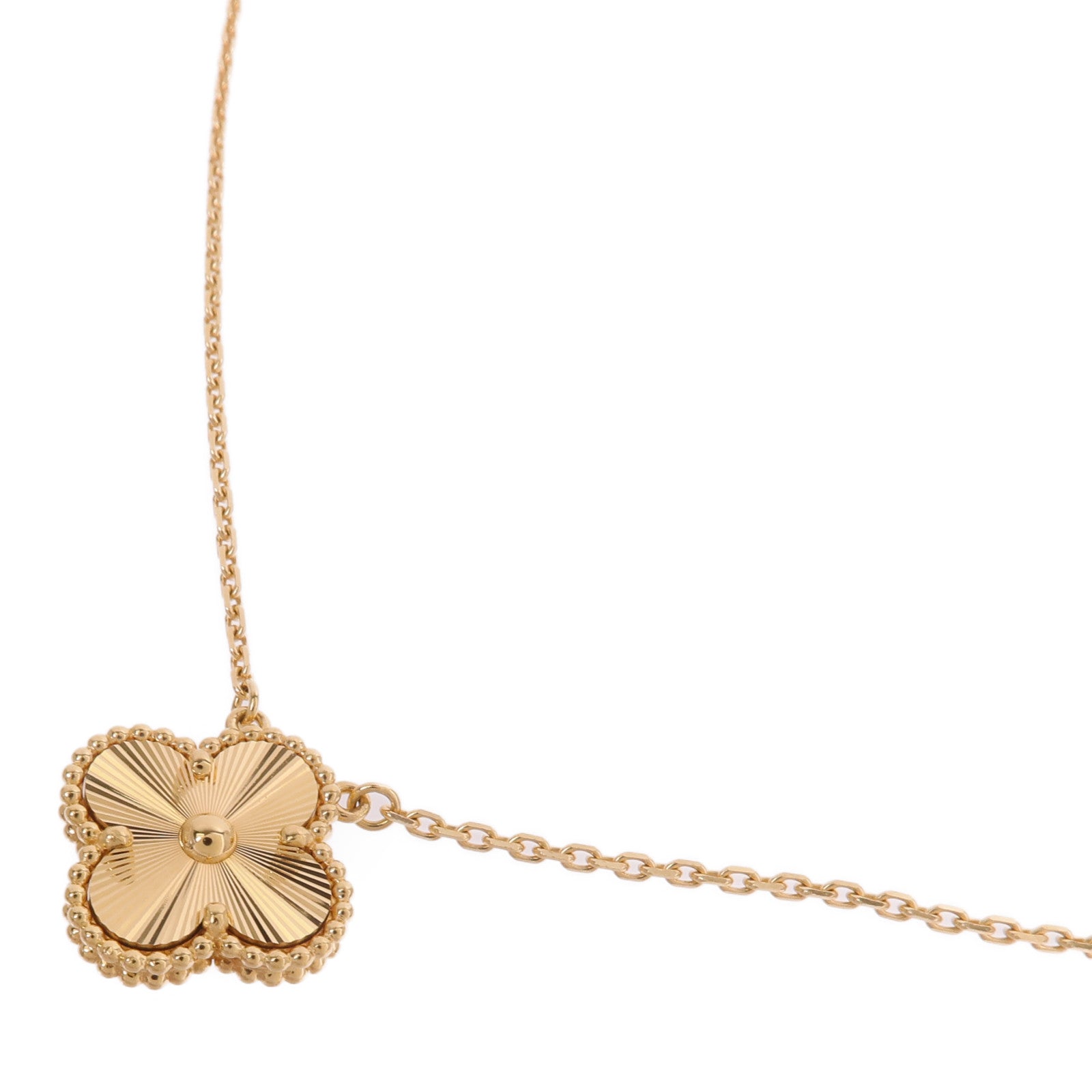 Van Cleef & Arpels 18K黃金Vintage Alhambra Pendant項鍊