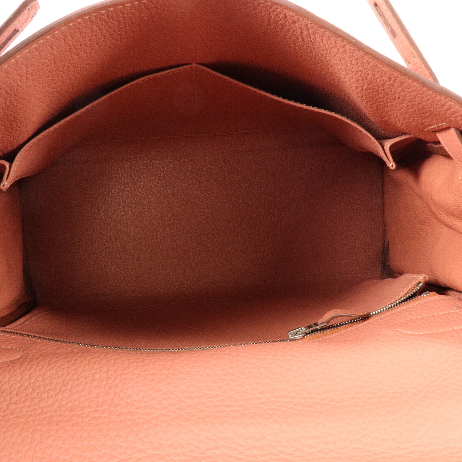 HERMES Clemence皮革Kelly 32手挽肩背兩用袋Rose Tes