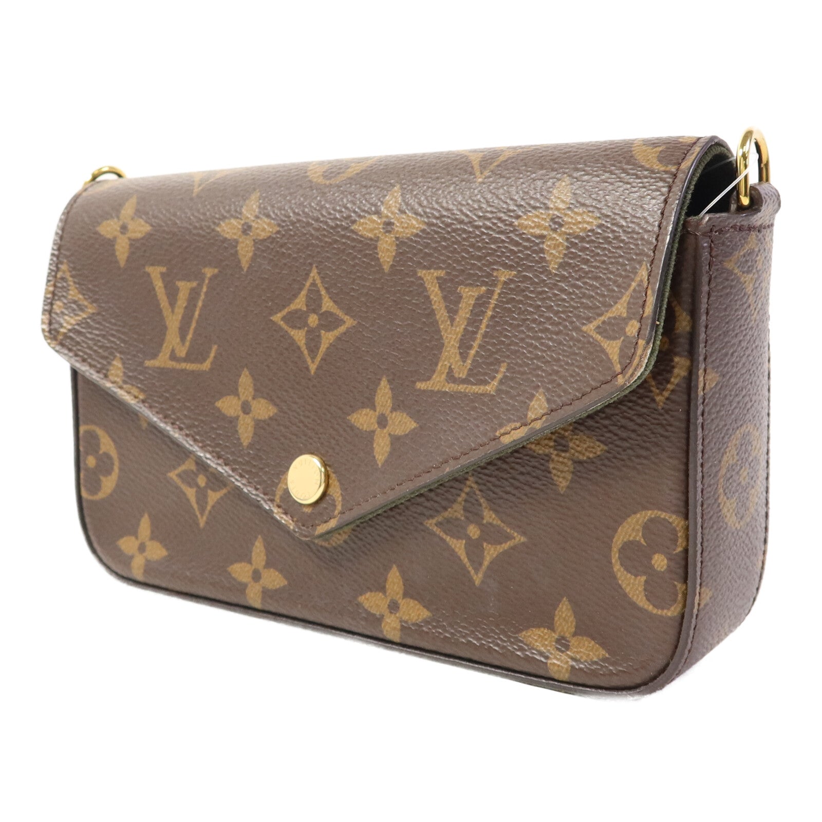LOUIS VUITTON Monogram Felicie Strap & Go金扣肩背袋