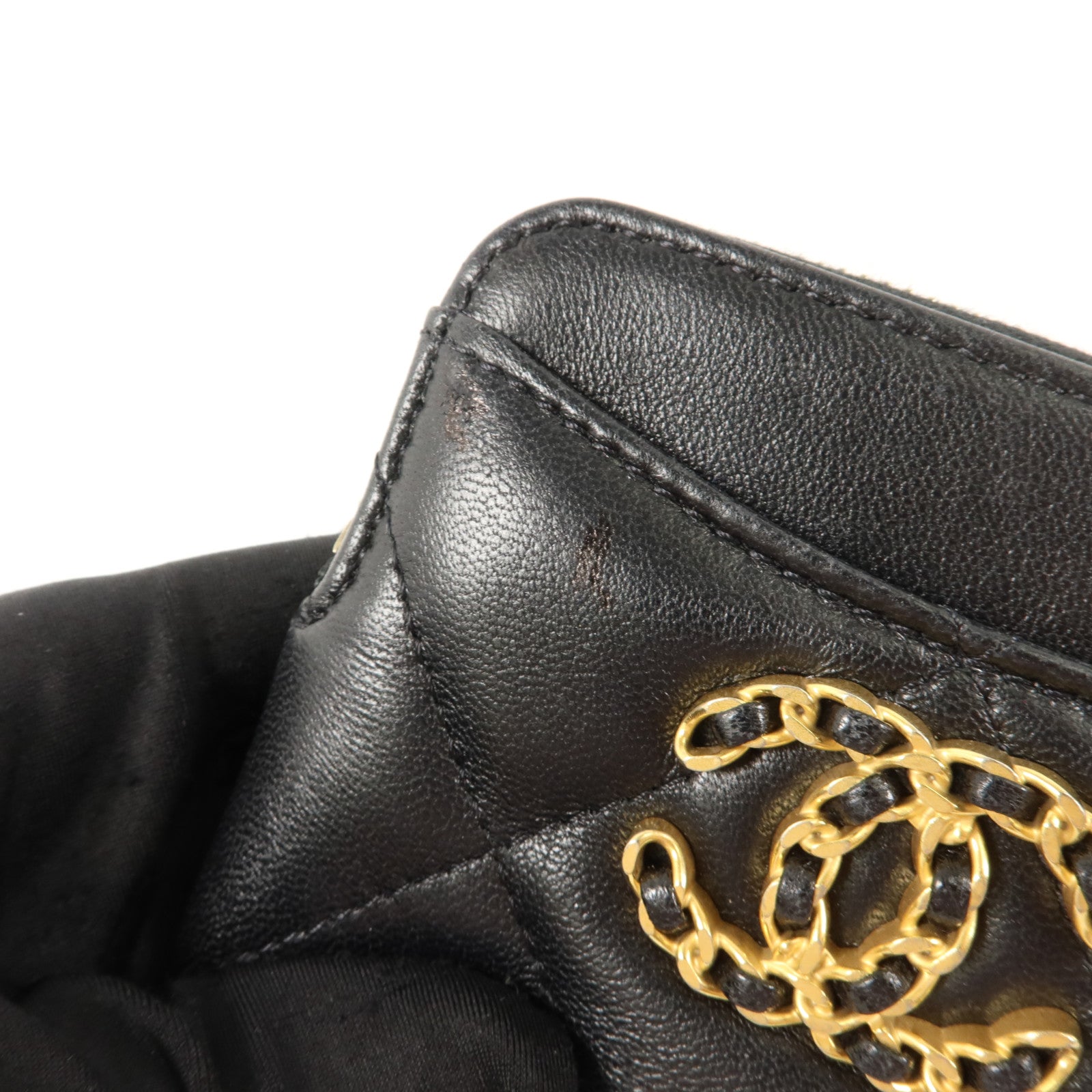 CHANEL 羊皮皮革C19 Zipped Card & Coin Case卡片套