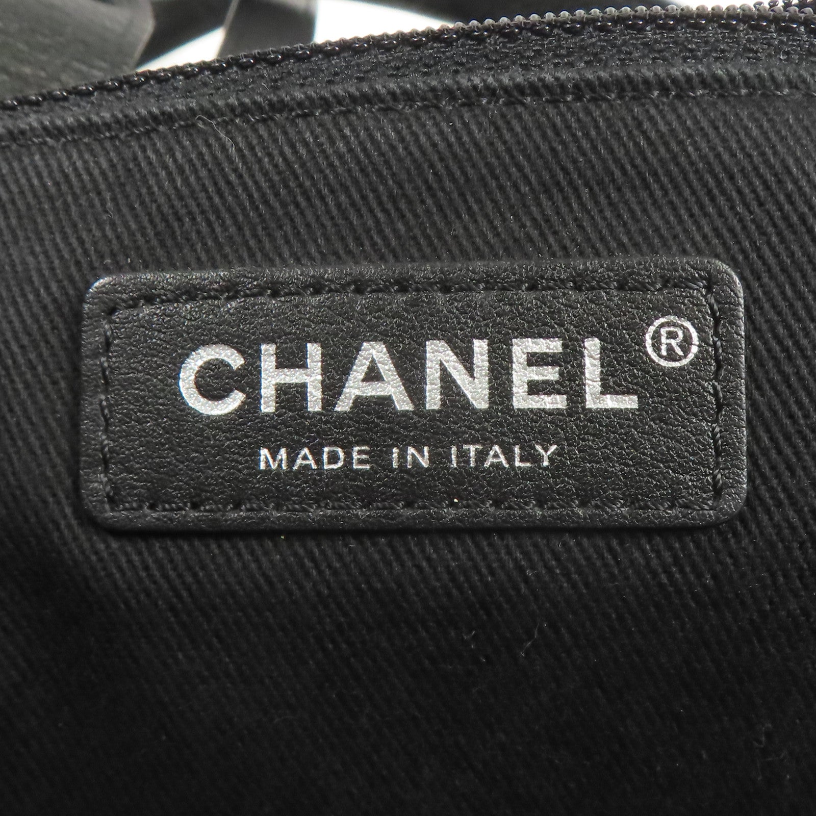 CHANEL 帆布2 Way Shoulder銀扣手挽肩背兩用袋