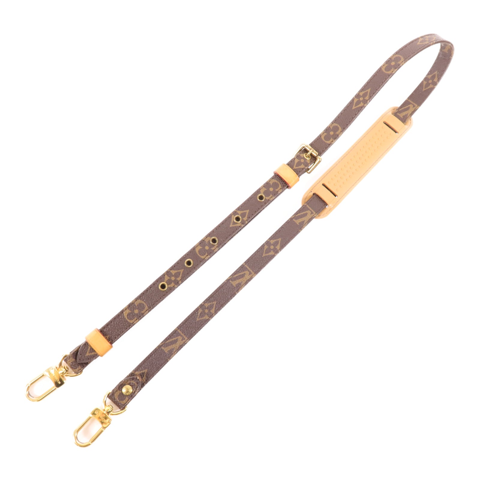LOUIS VUITTON Monogram Strap金扣肩背帶