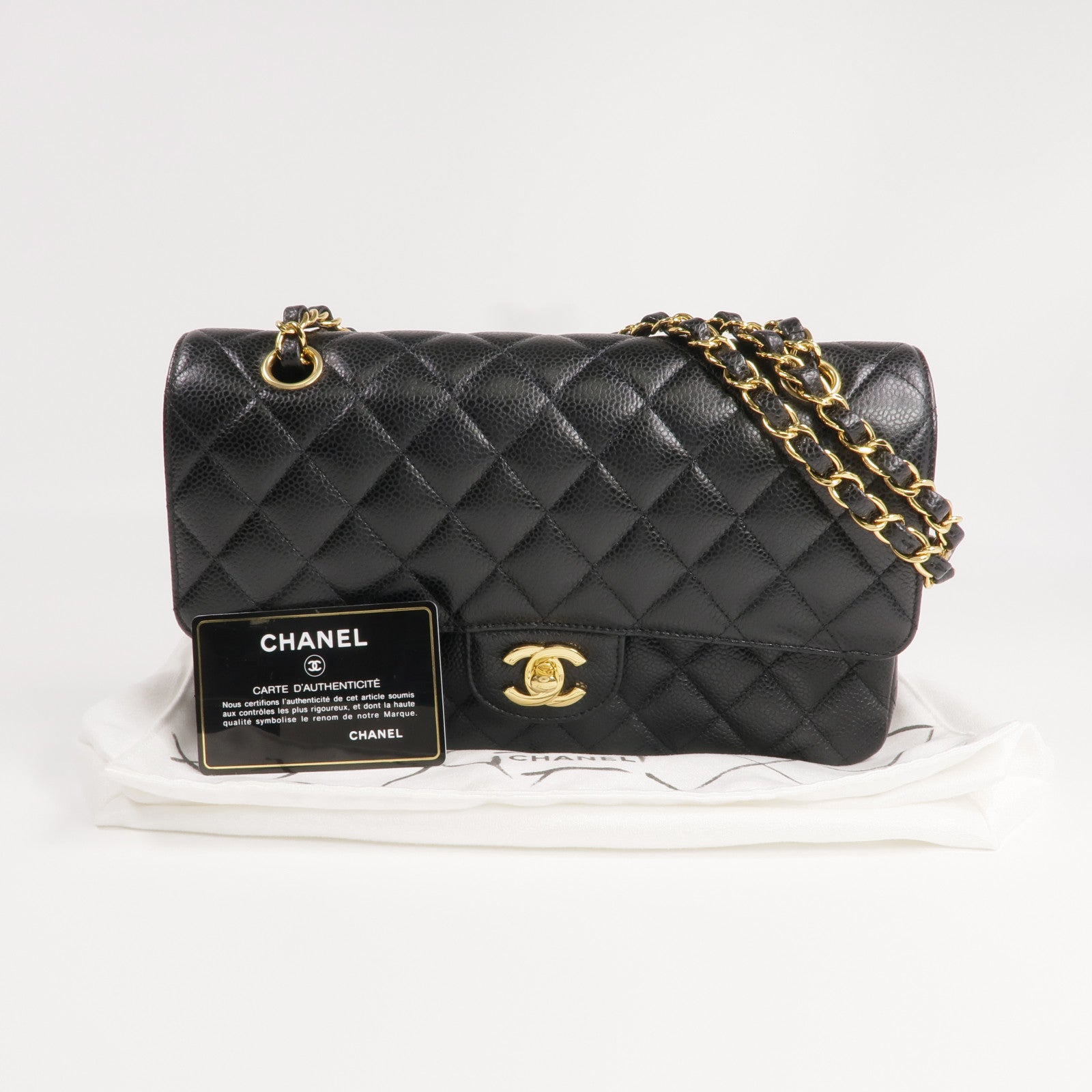 CHANEL Classic 25金扣鏈帶肩背袋