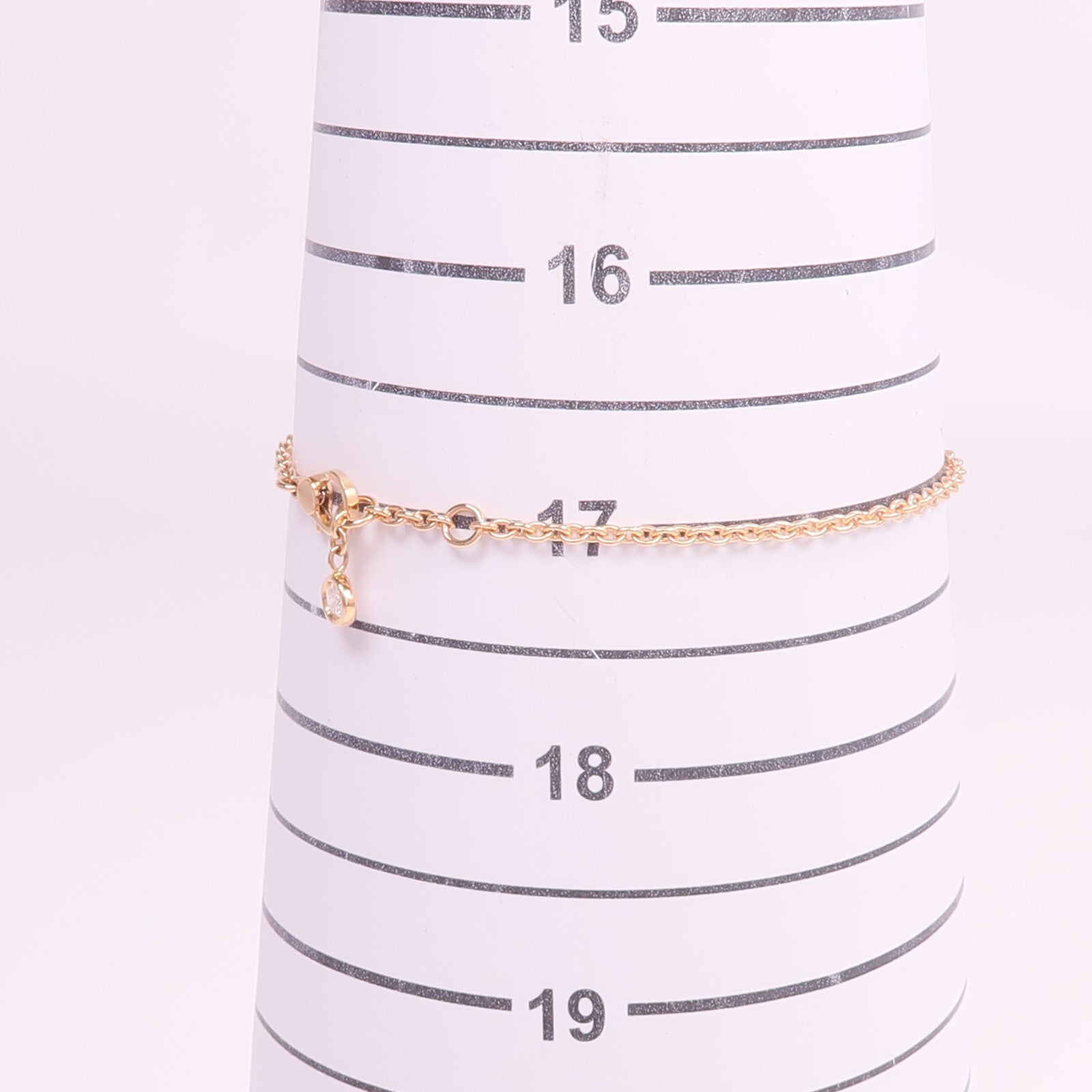 HERMES 18K玫瑰金Finesse Bracelet鑽石手鏈