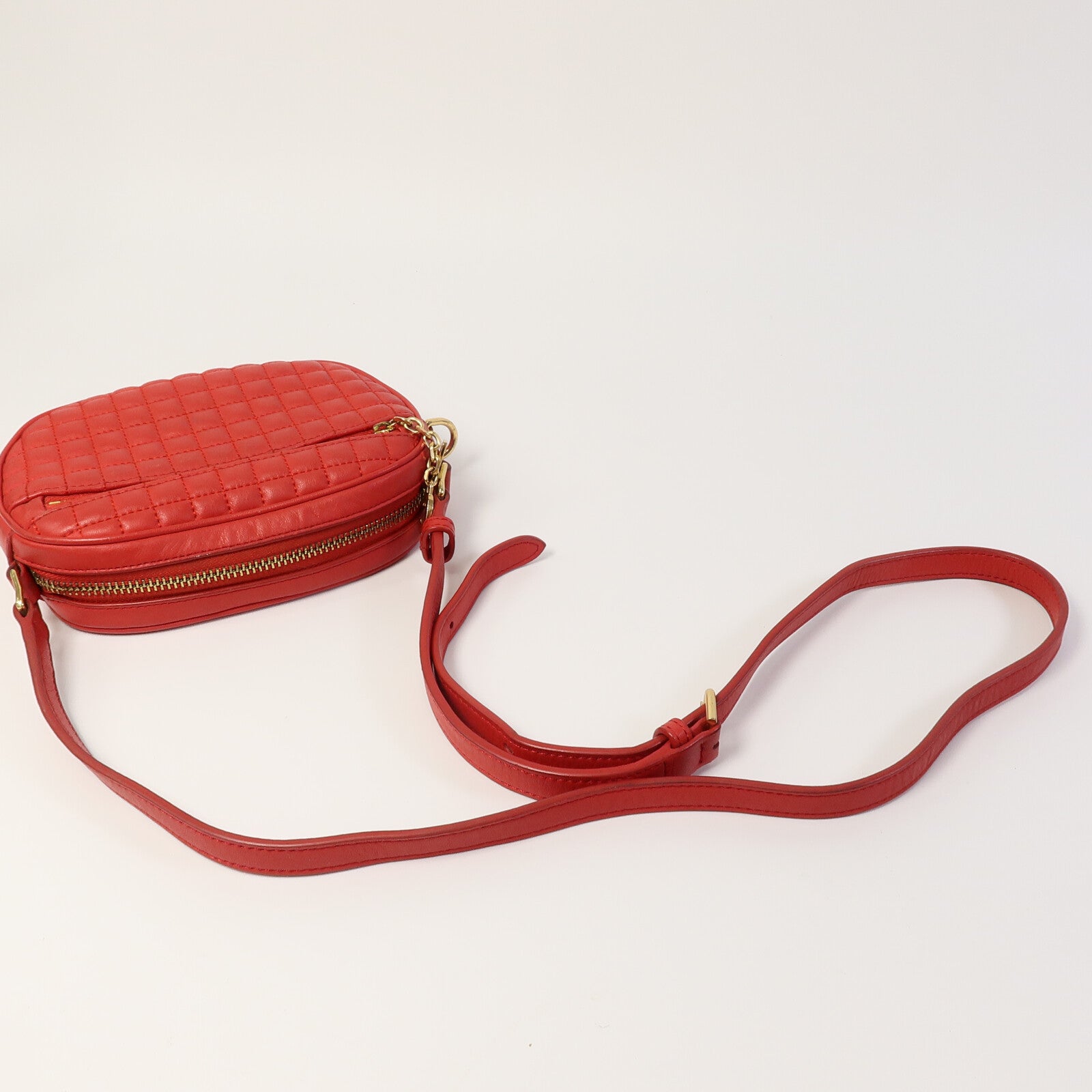 CELINE 牛皮皮革C Charm Shoulder Bag肩背袋