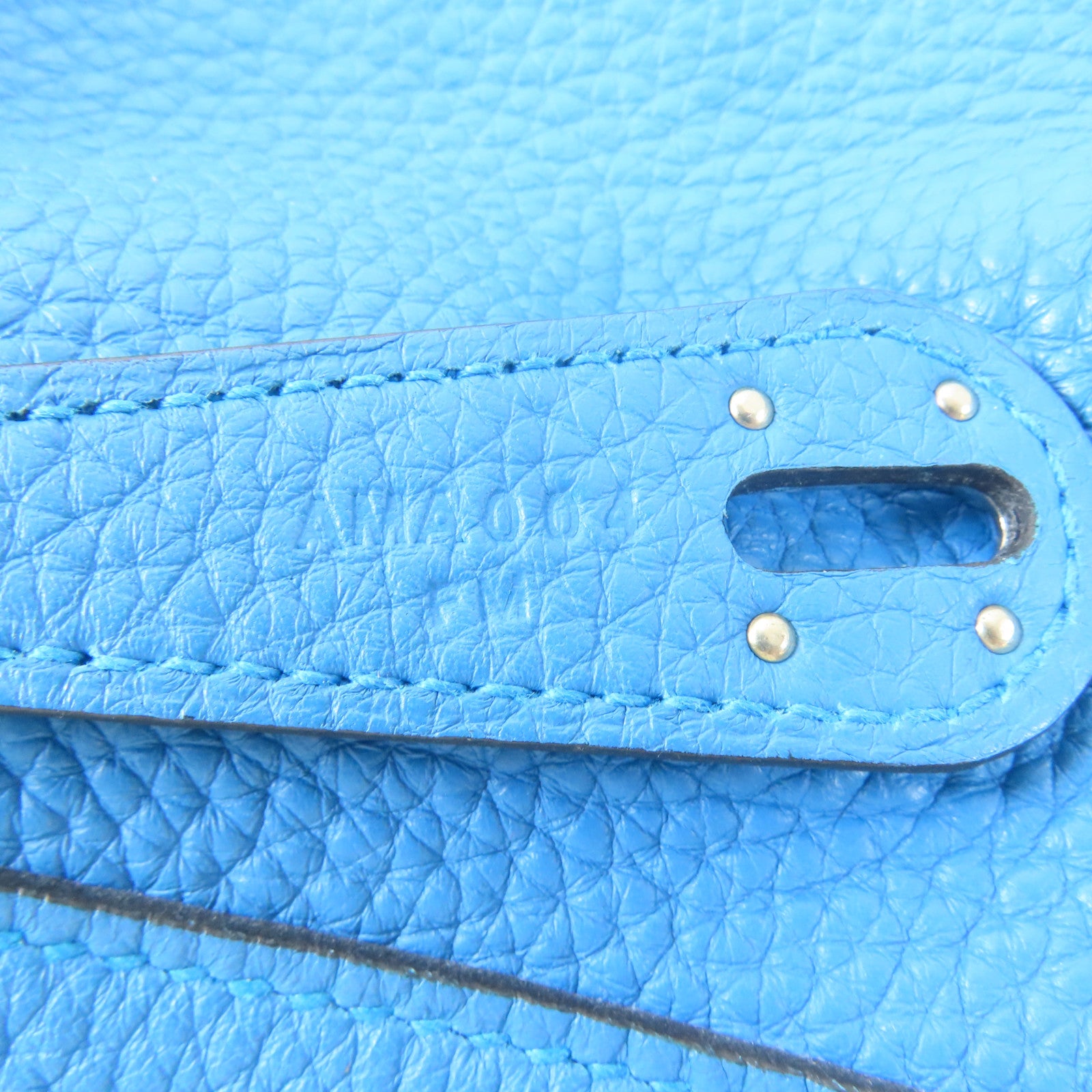 HERMES Clemence皮革Lindy 26銀扣手挽肩背兩用袋Malachite/綠色/Blue Zanzibar/藍色