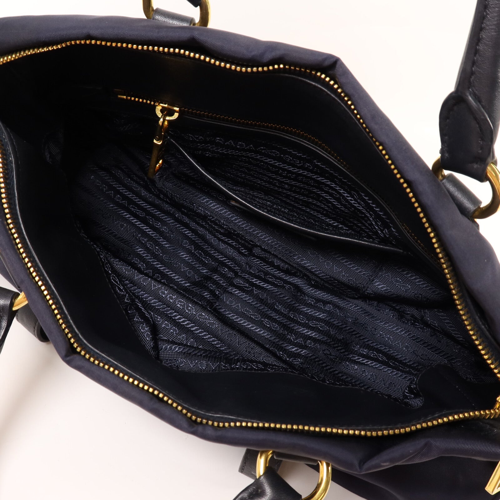 PRADA 尼龍2 Way Shoulder Bag金扣手挽肩背兩用袋