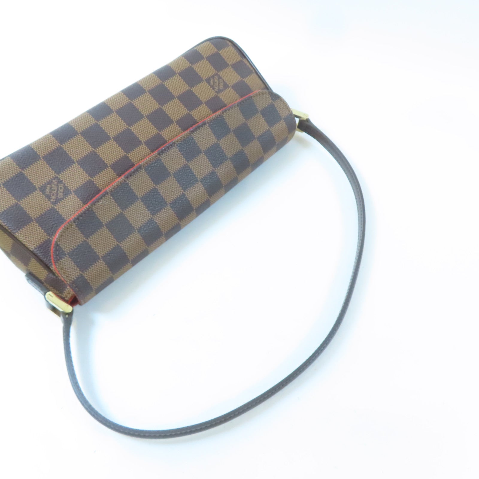 LOUIS VUITTON Damier Recoleta金扣肩背袋啡色