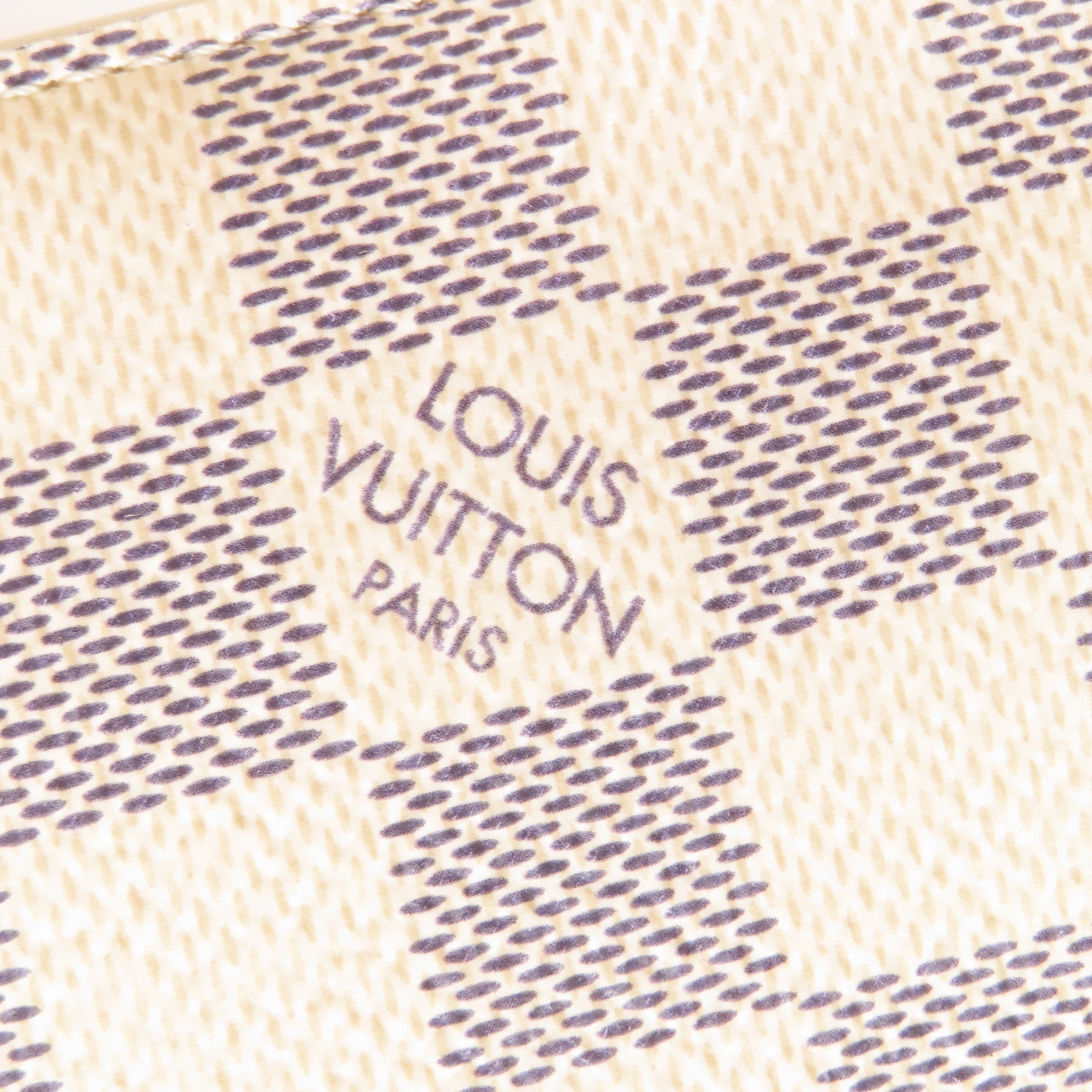 LOUIS VUITTON Damier Azur Pochette Weekend金扣鏈帶肩背袋粉紅色