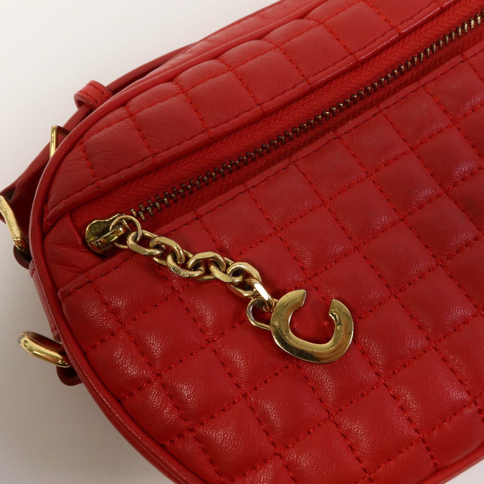 CELINE 牛皮皮革C Charm Shoulder Bag肩背袋