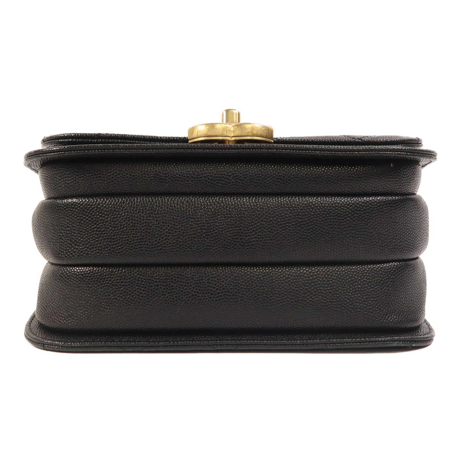 CHANEL 牛皮皮革Shoulder Bag金扣肩背袋