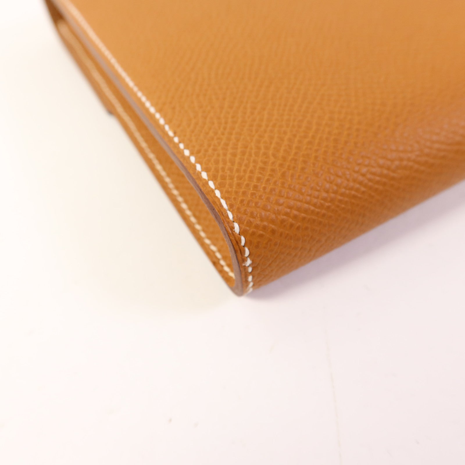 HERMES Epsom皮革Clic 16金扣肩背袋Gold