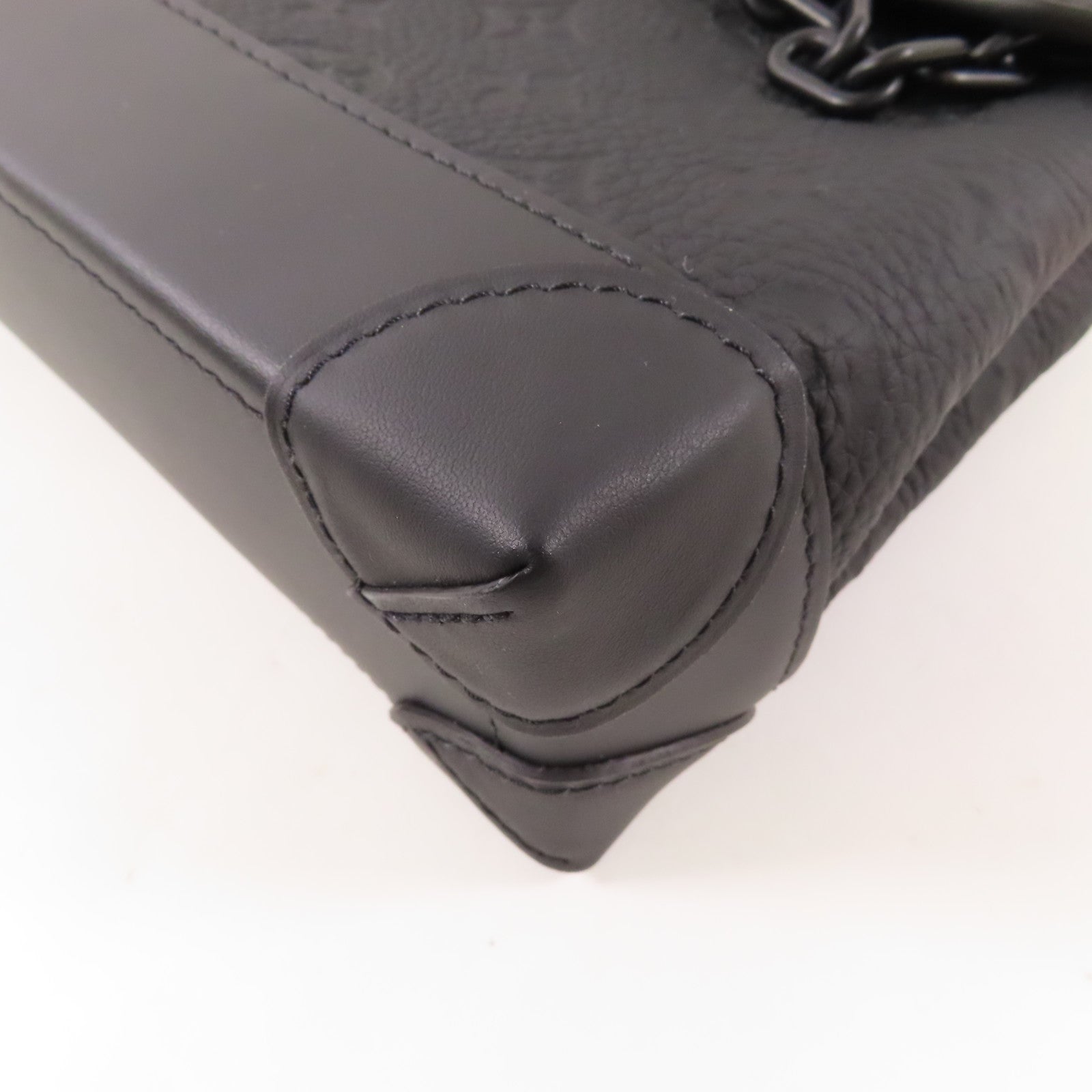 LOUIS VUITTON Taurillon Monogram Steamer PM手挽肩背兩用袋
