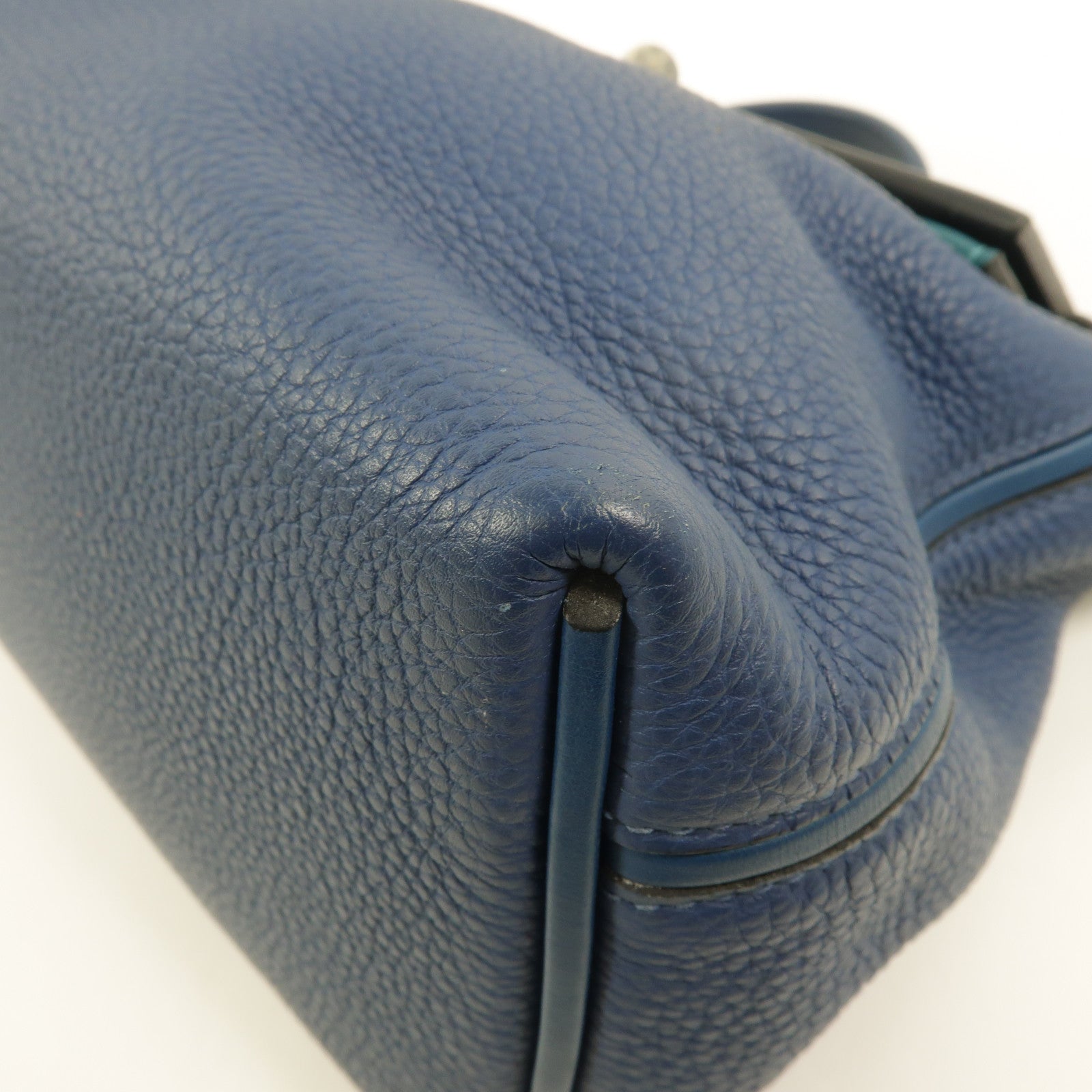 HERMES Togo皮革24/24 29cm手挽肩背兩用袋Bleu Brighton