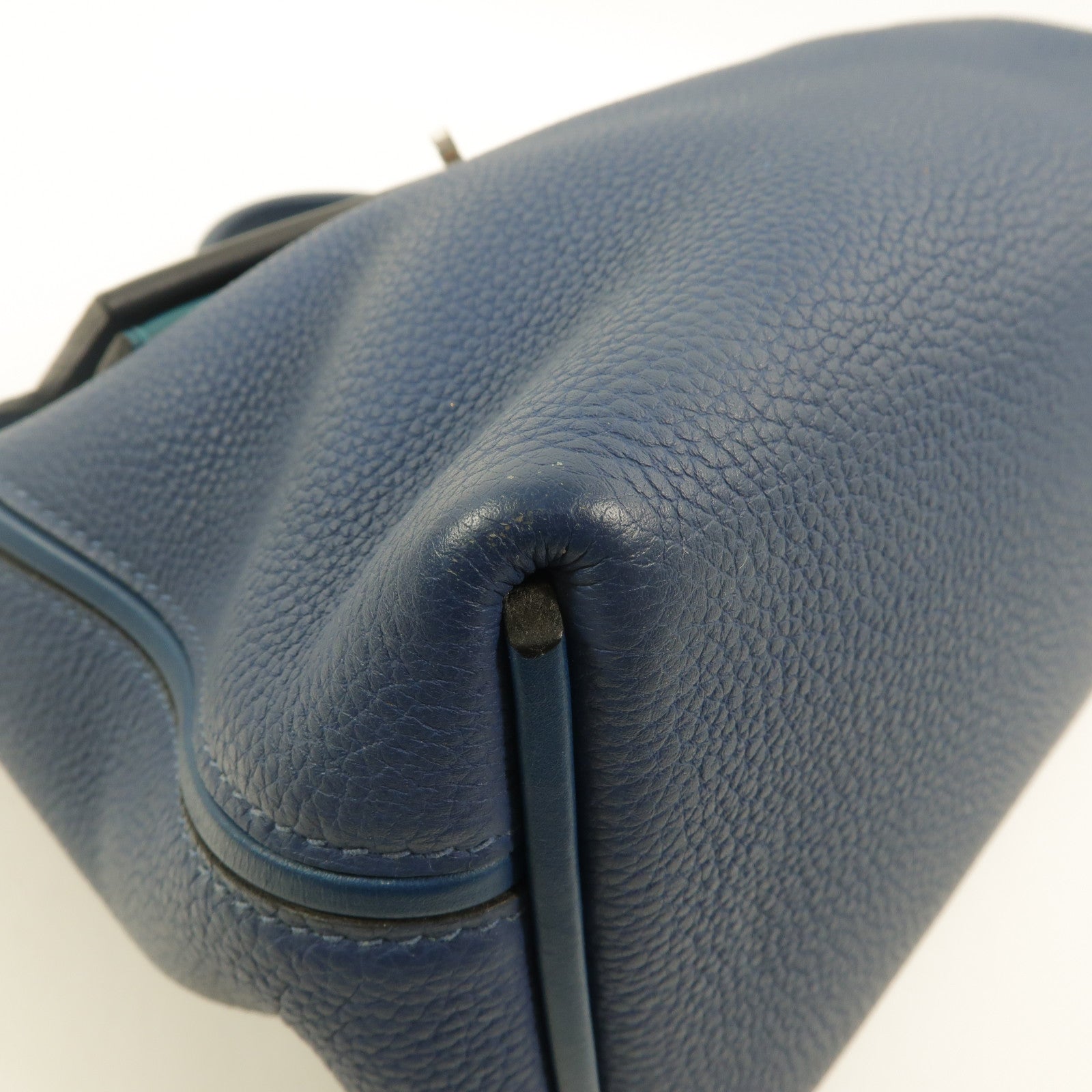 HERMES Togo皮革24/24 29cm手挽肩背兩用袋Bleu Brighton