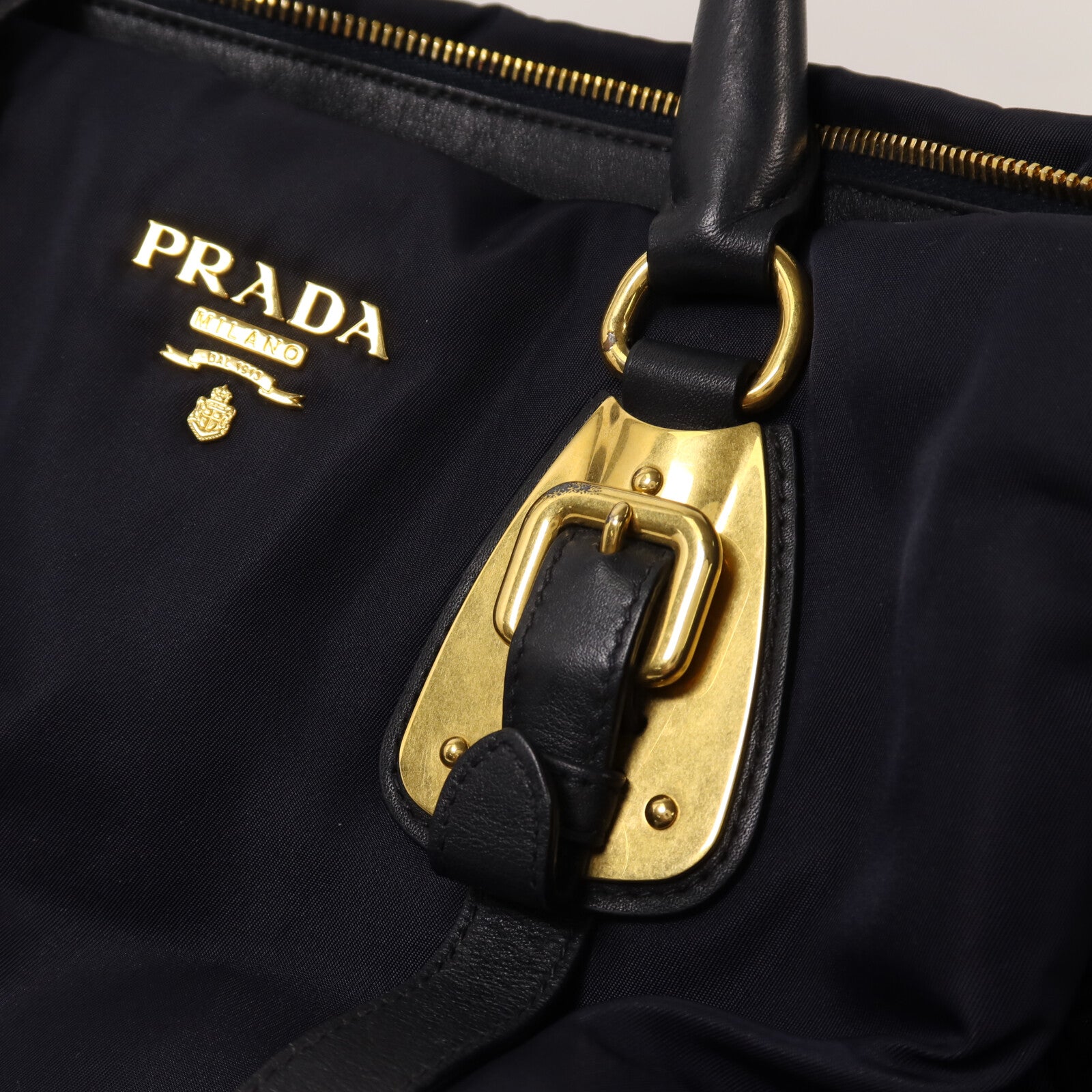 PRADA 尼龍2 Way Shoulder Bag金扣手挽肩背兩用袋