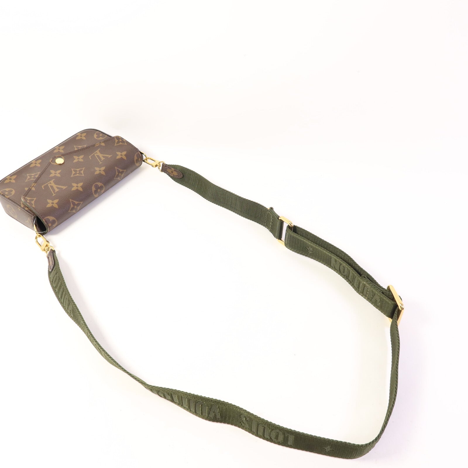 LOUIS VUITTON Monogram Felicie Strap & Go金扣肩背袋