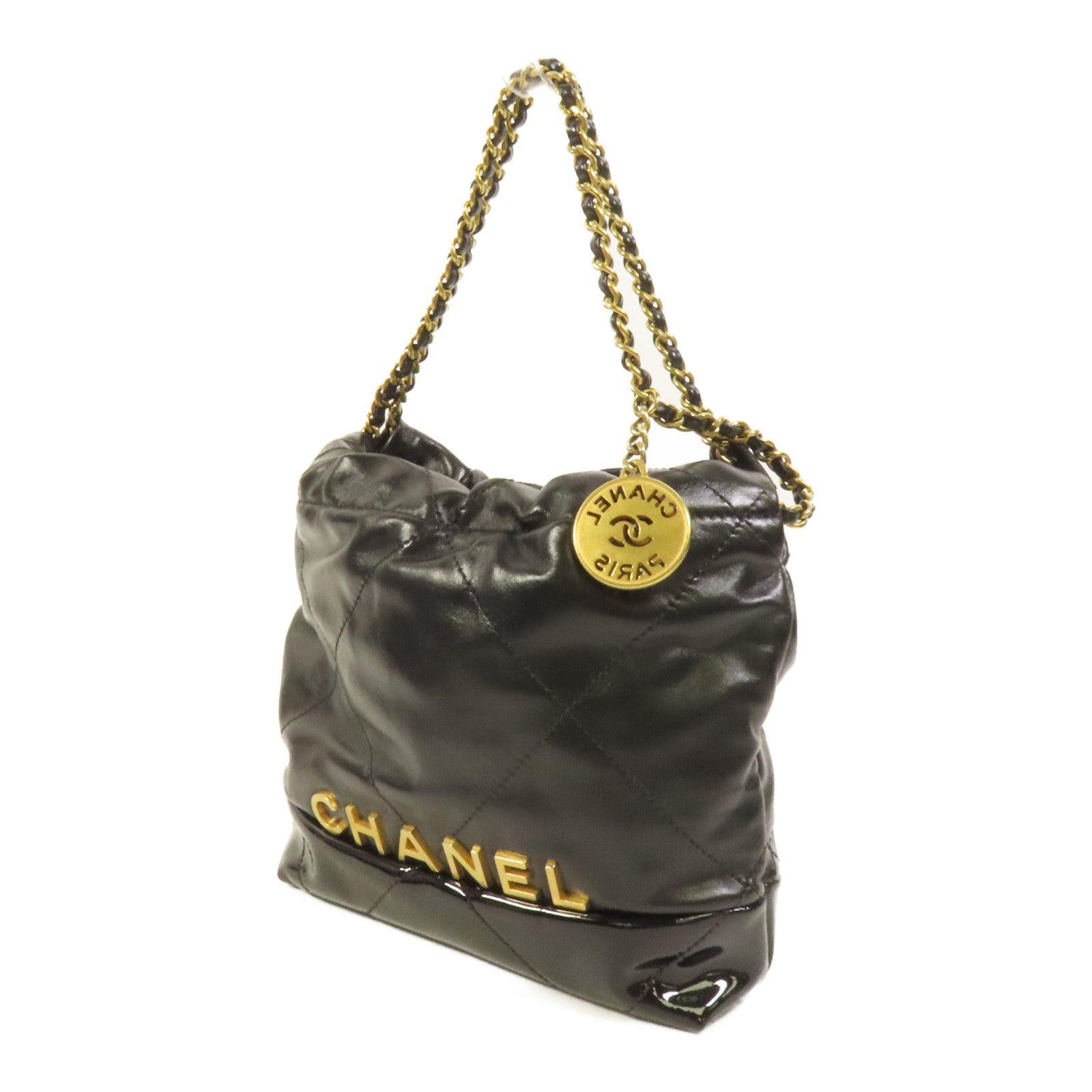 CHANEL Chanel 22 Mini金扣手挽肩背兩用袋