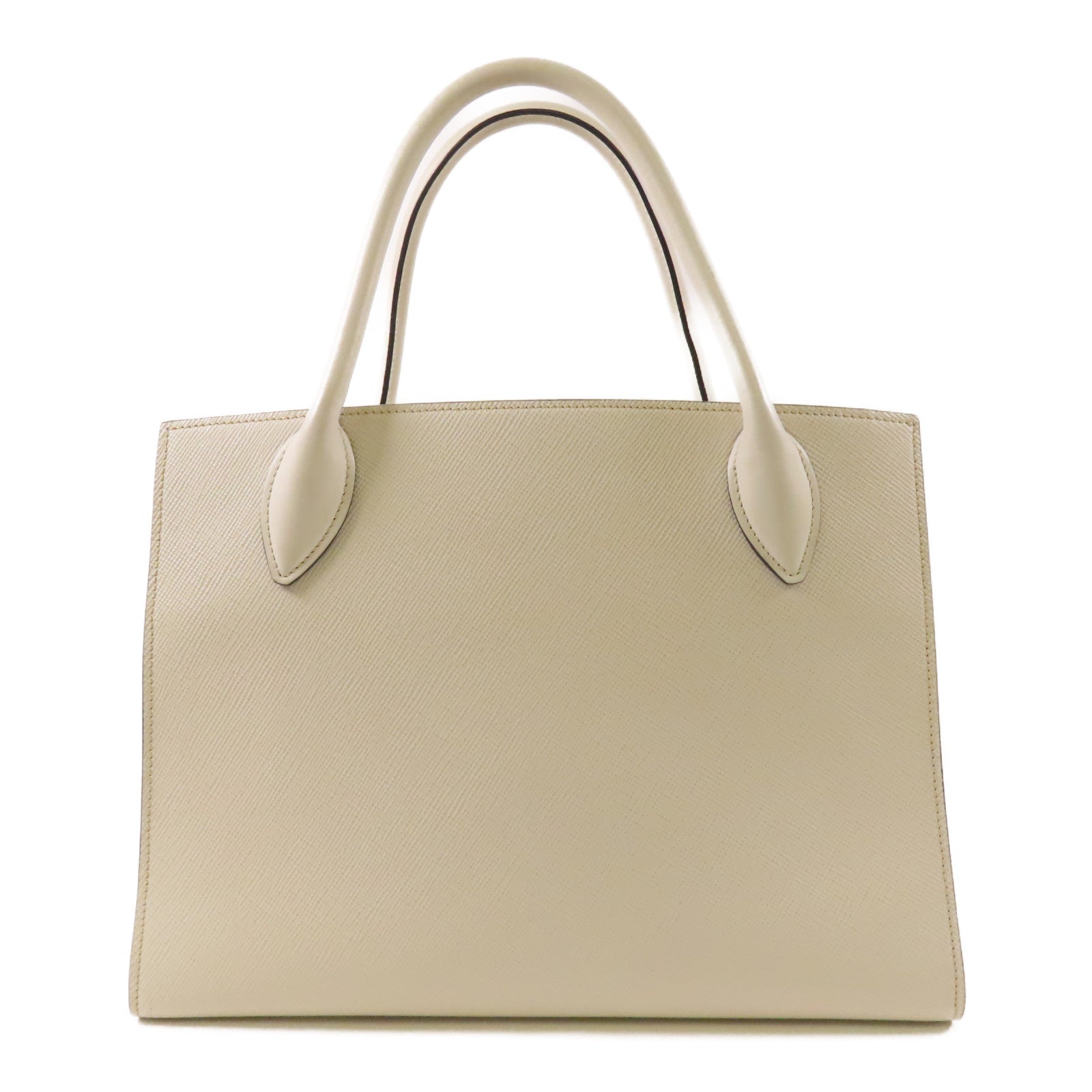 PRADA GHW 2 Way Shoulder Bag Handbag 1BA155 Saffiano Leather White