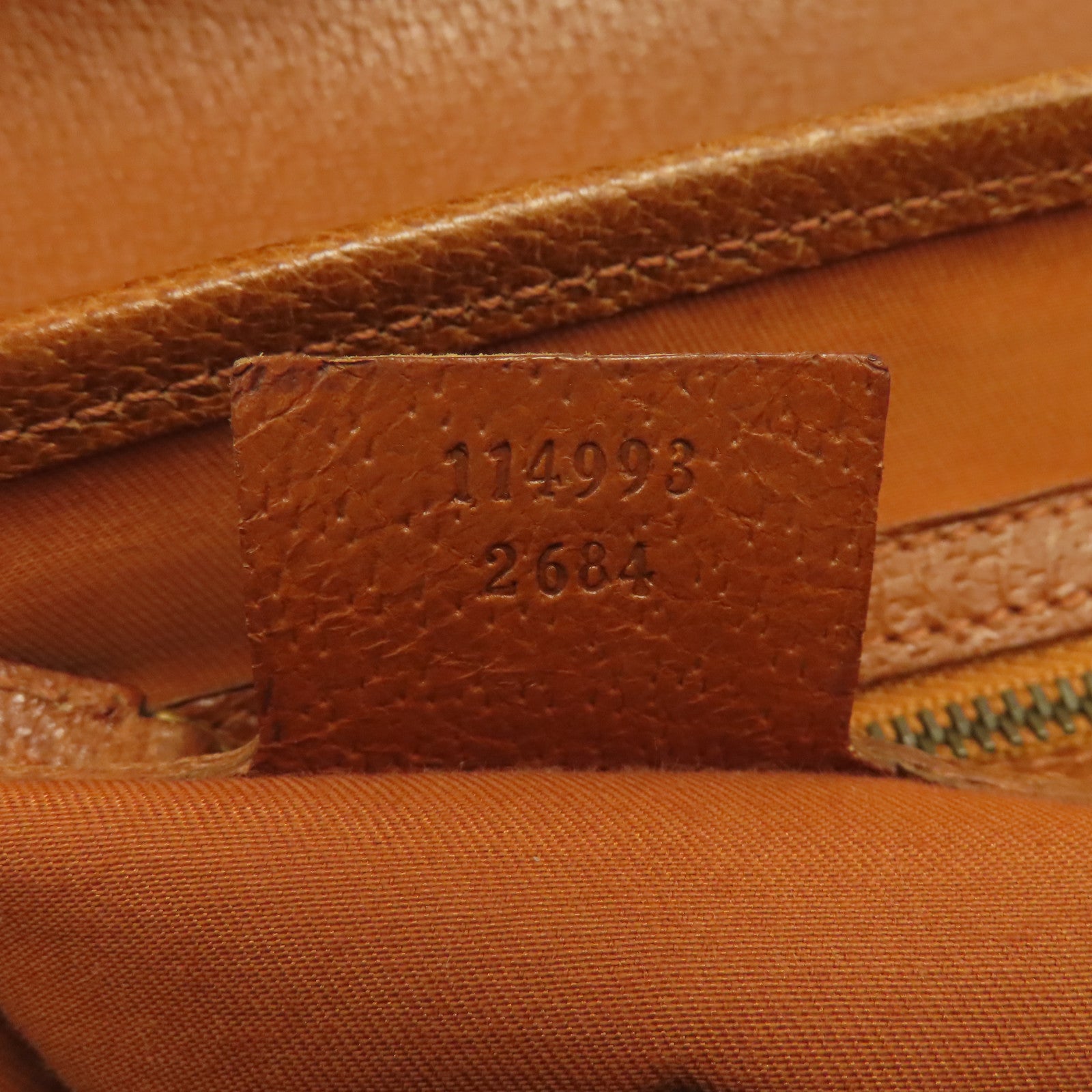 GUCCI 帆布Hand Bag金扣手挽袋啡色