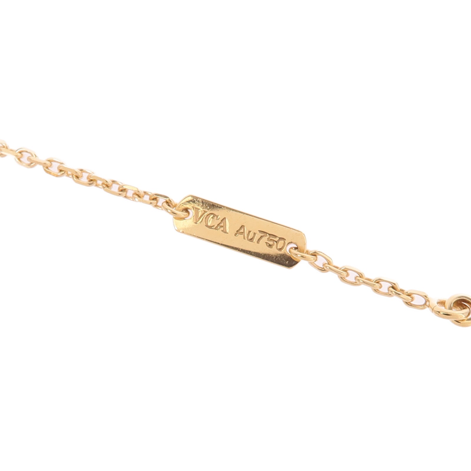 Van Cleef & Arpels 18K黃金Vintage Alhambra Pendant項鍊