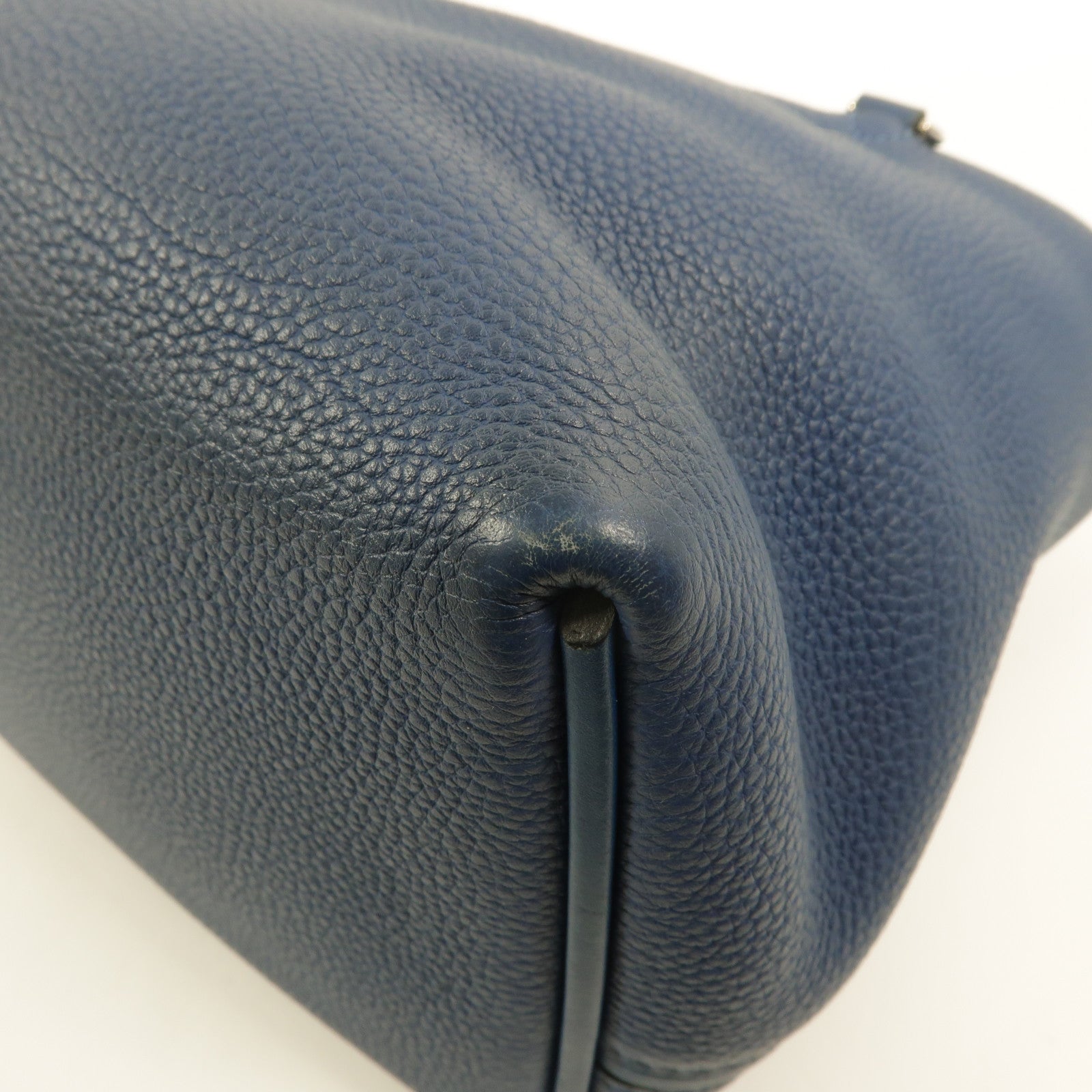 HERMES Togo皮革24/24 29cm手挽肩背兩用袋Bleu Brighton