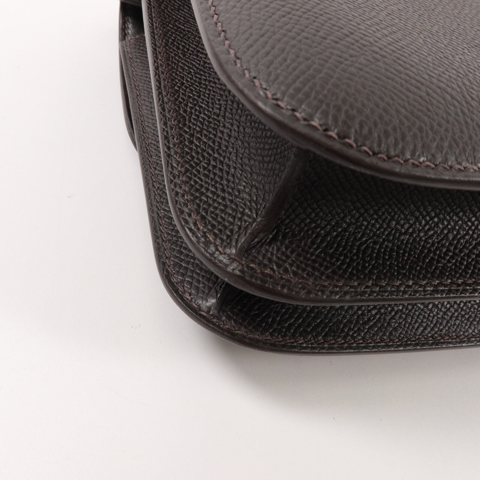 HERMES Epsom皮革Constance Mini III Miroir肩背袋Bai Brun