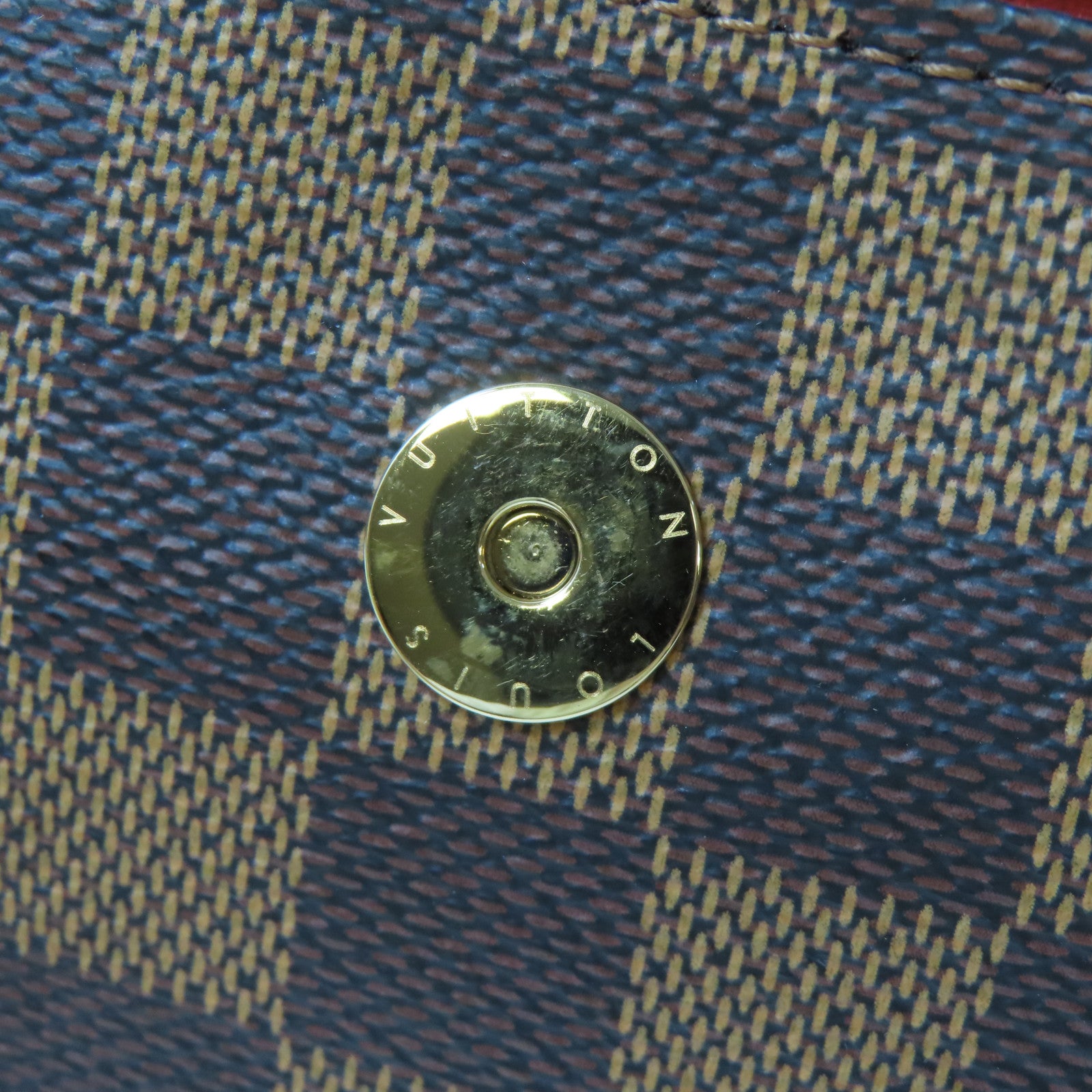 LOUIS VUITTON Damier Recoleta金扣肩背袋啡色