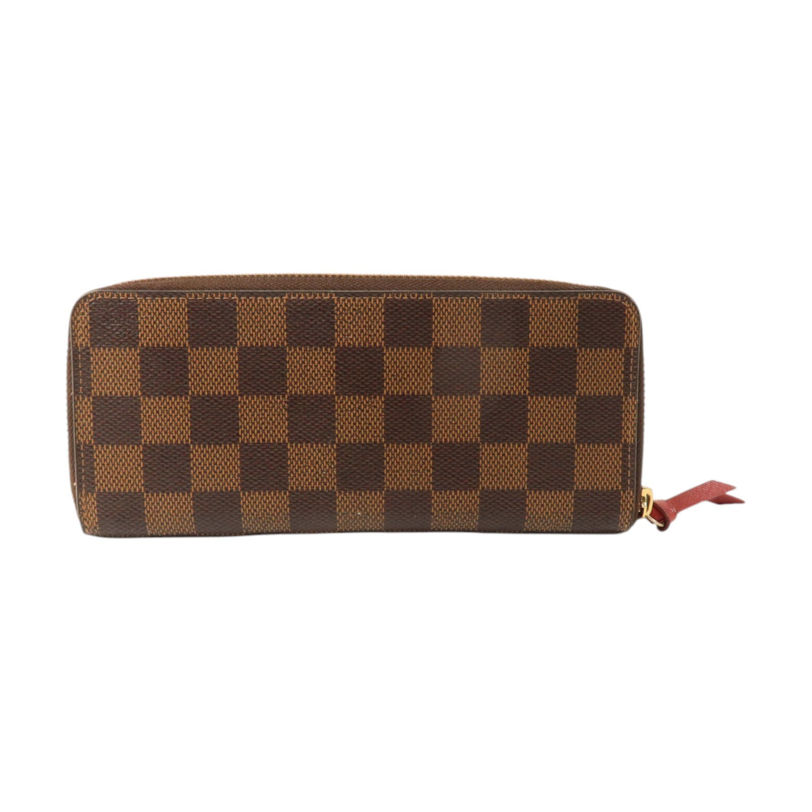 LOUIS VUITTON Damier Clemence Wallet金扣長錢包