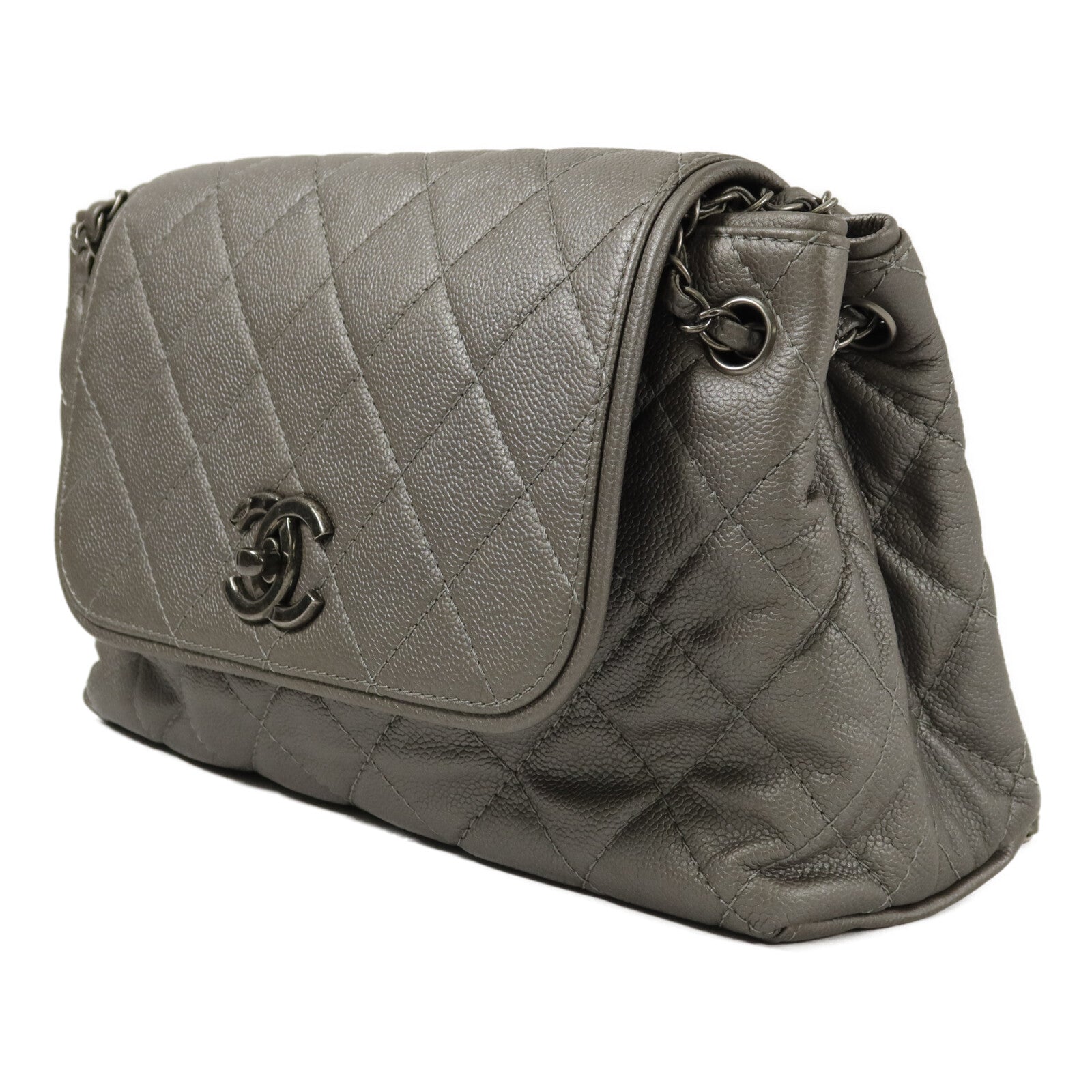 CHANEL 牛皮皮革Chain Shoulder鏈帶肩背袋