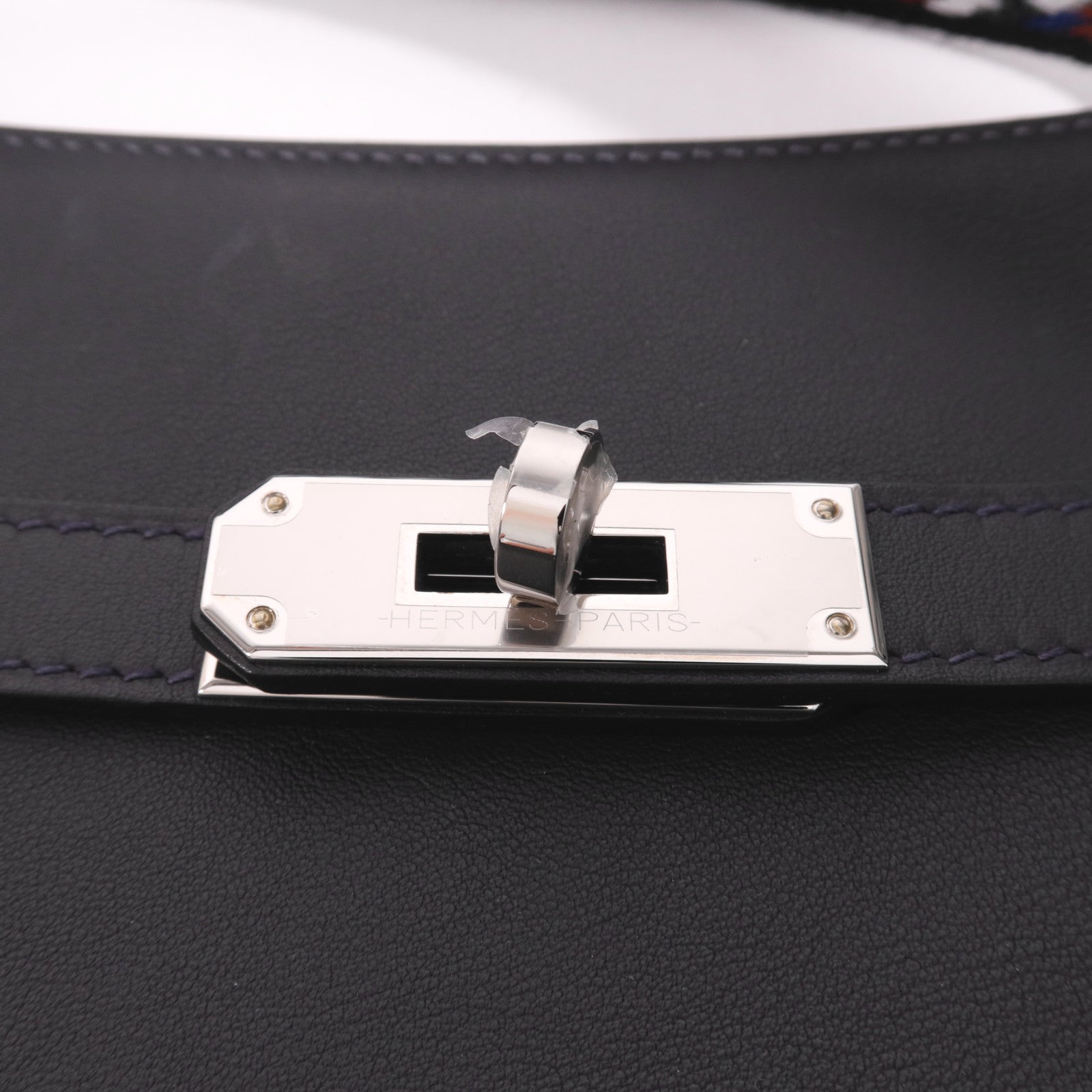 HERMES Swift皮革Mini Jypsiere銀扣肩背袋Caban