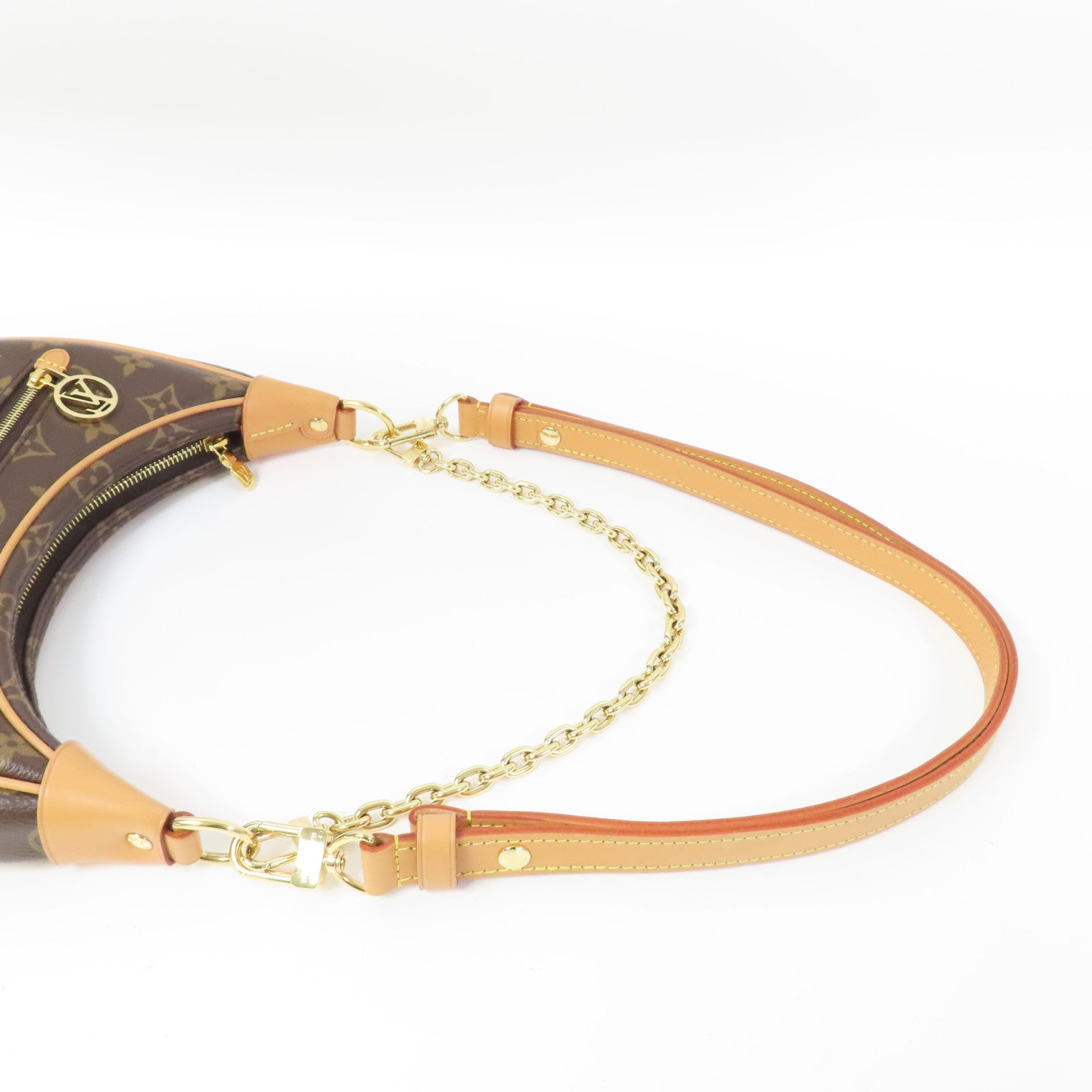 LOUIS VUITTON Monogram Loop金扣肩背袋啡色