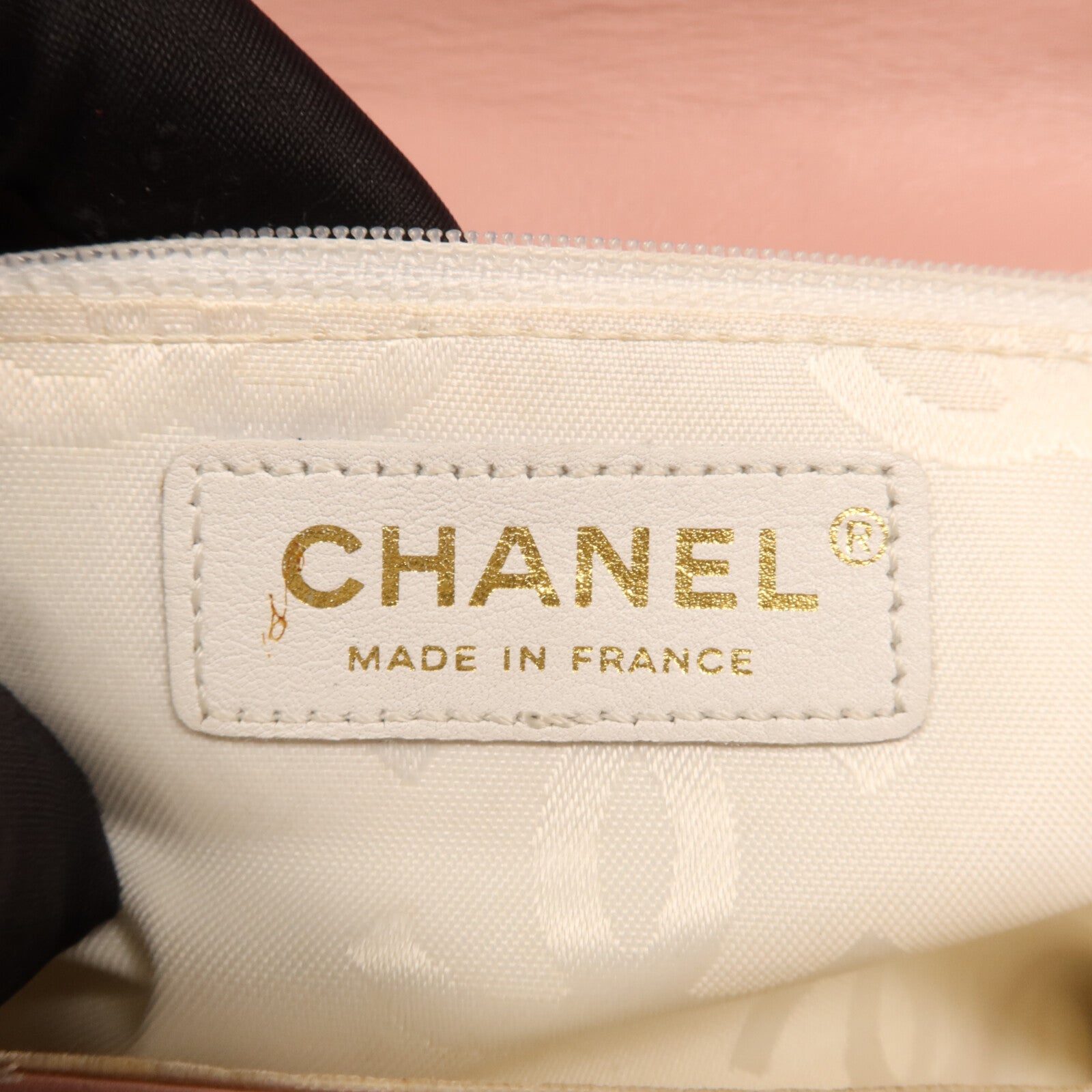 CHANEL 牛皮皮革Wild Stitch Matelasse金扣手挽袋