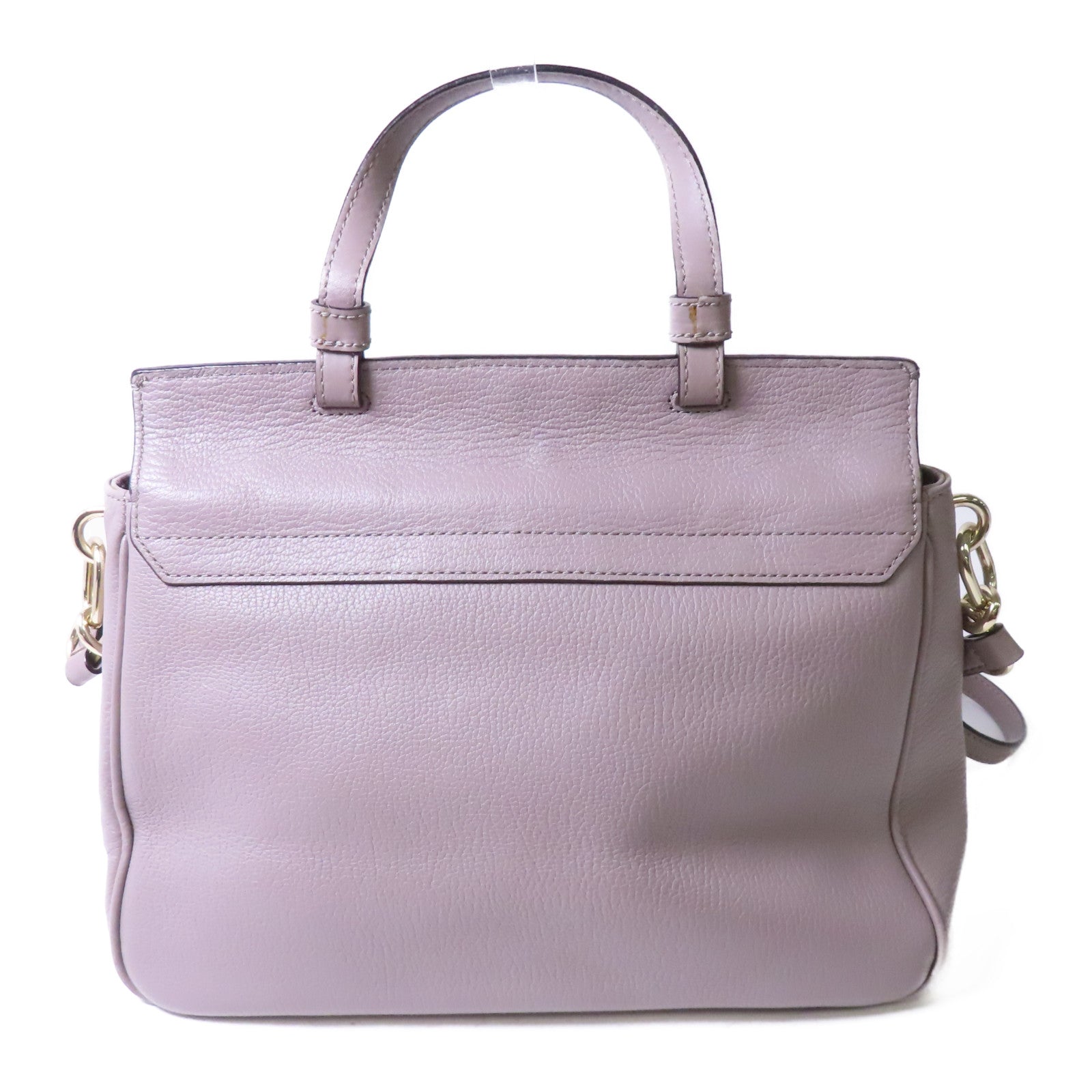 Kate Spade 牛皮皮革Shoulder Bag金扣手挽肩背兩用袋淺紫色