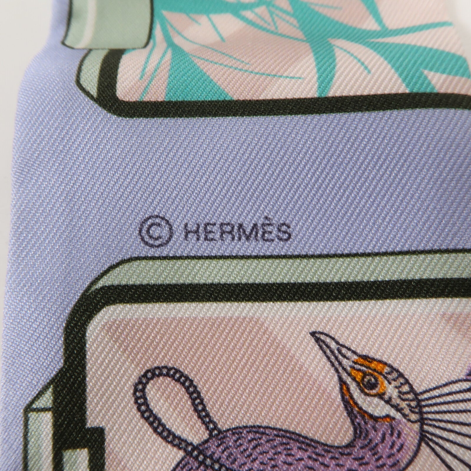 HERMES 絲質Twilly絲巾