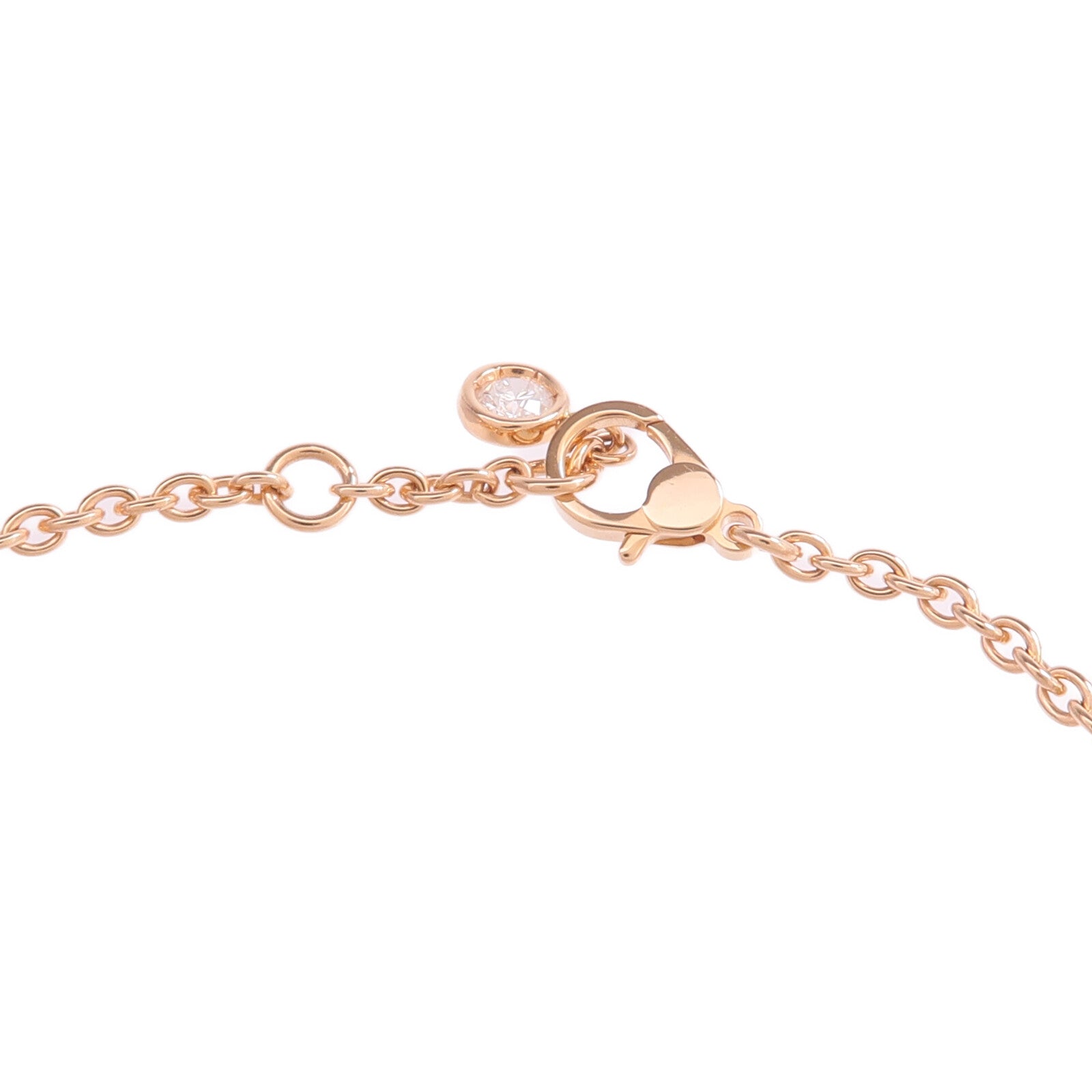 HERMES 18K玫瑰金Finesse Bracelet鑽石手鏈