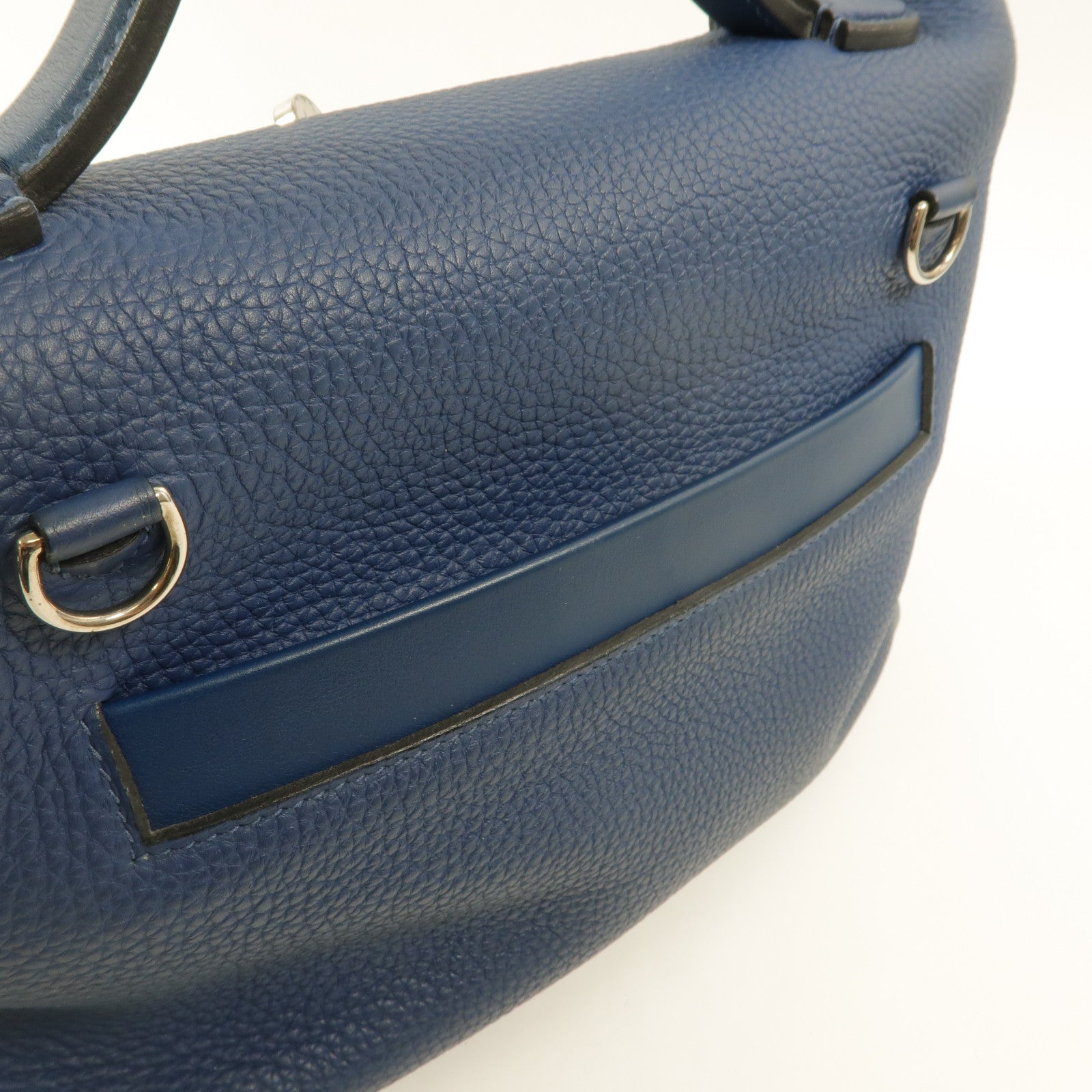 HERMES Togo皮革24/24 29cm手挽肩背兩用袋Bleu Brighton