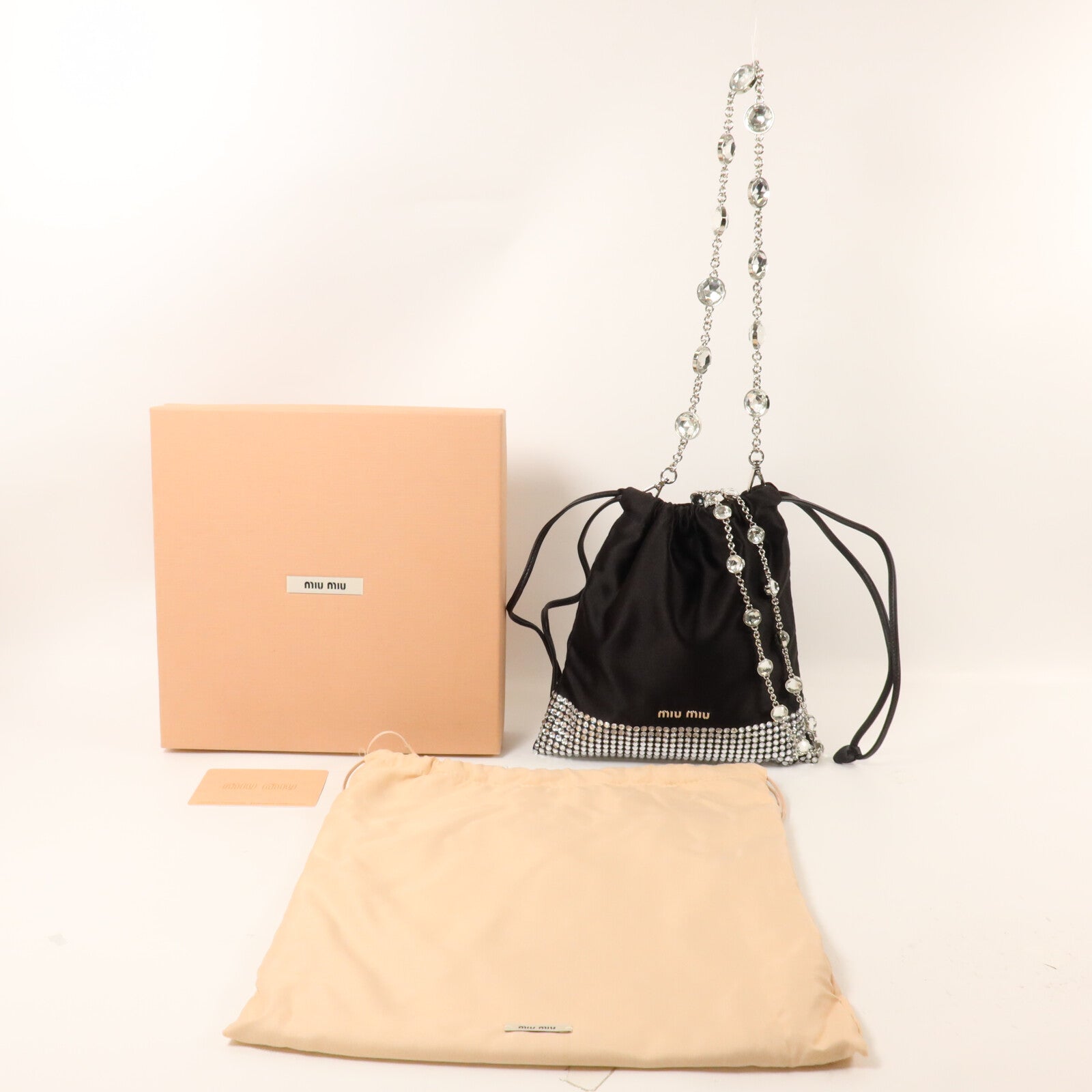 Miu Miu Satin Shoulder Bag鏈帶手挽肩背兩用袋
