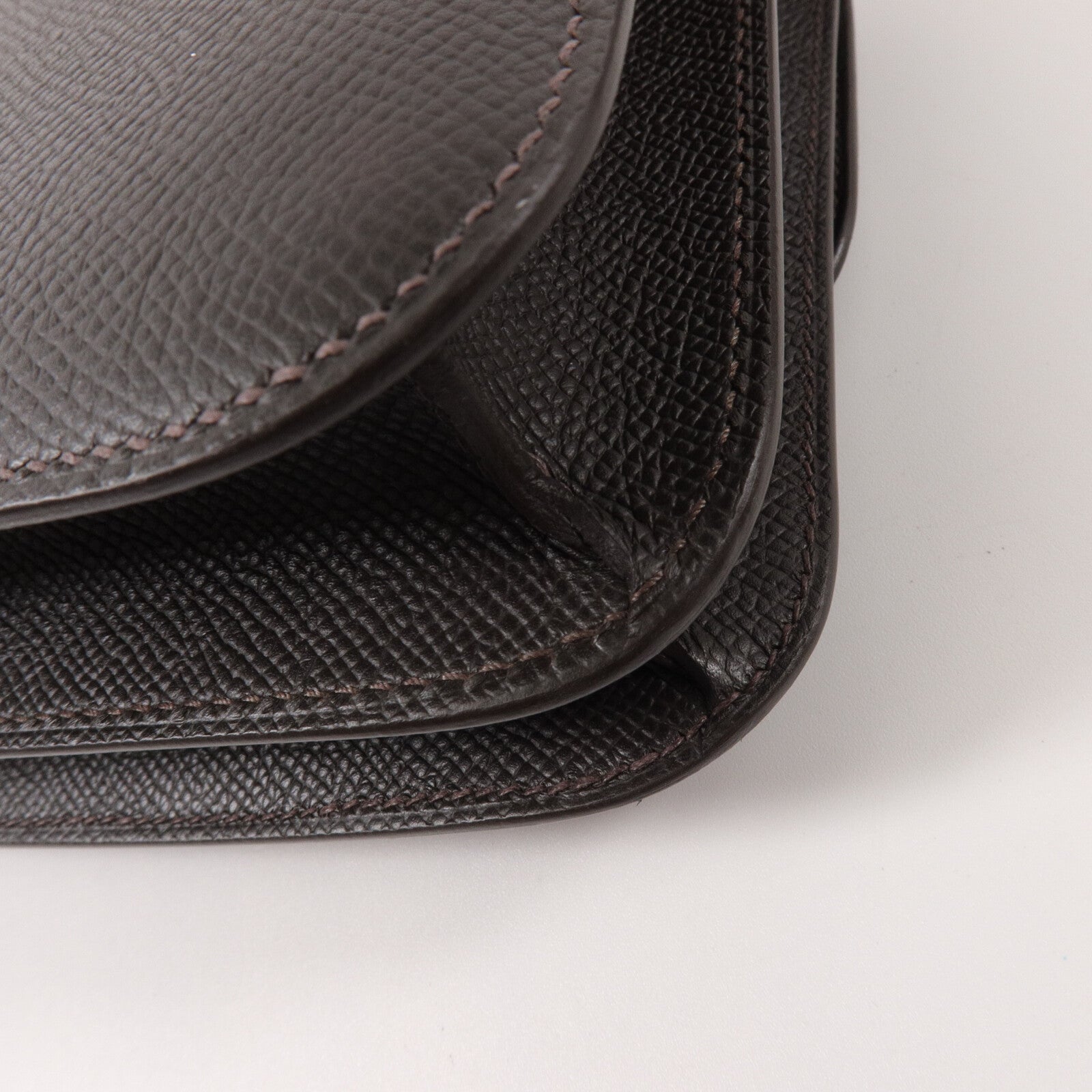 HERMES Epsom皮革Constance Mini III Miroir肩背袋Bai Brun