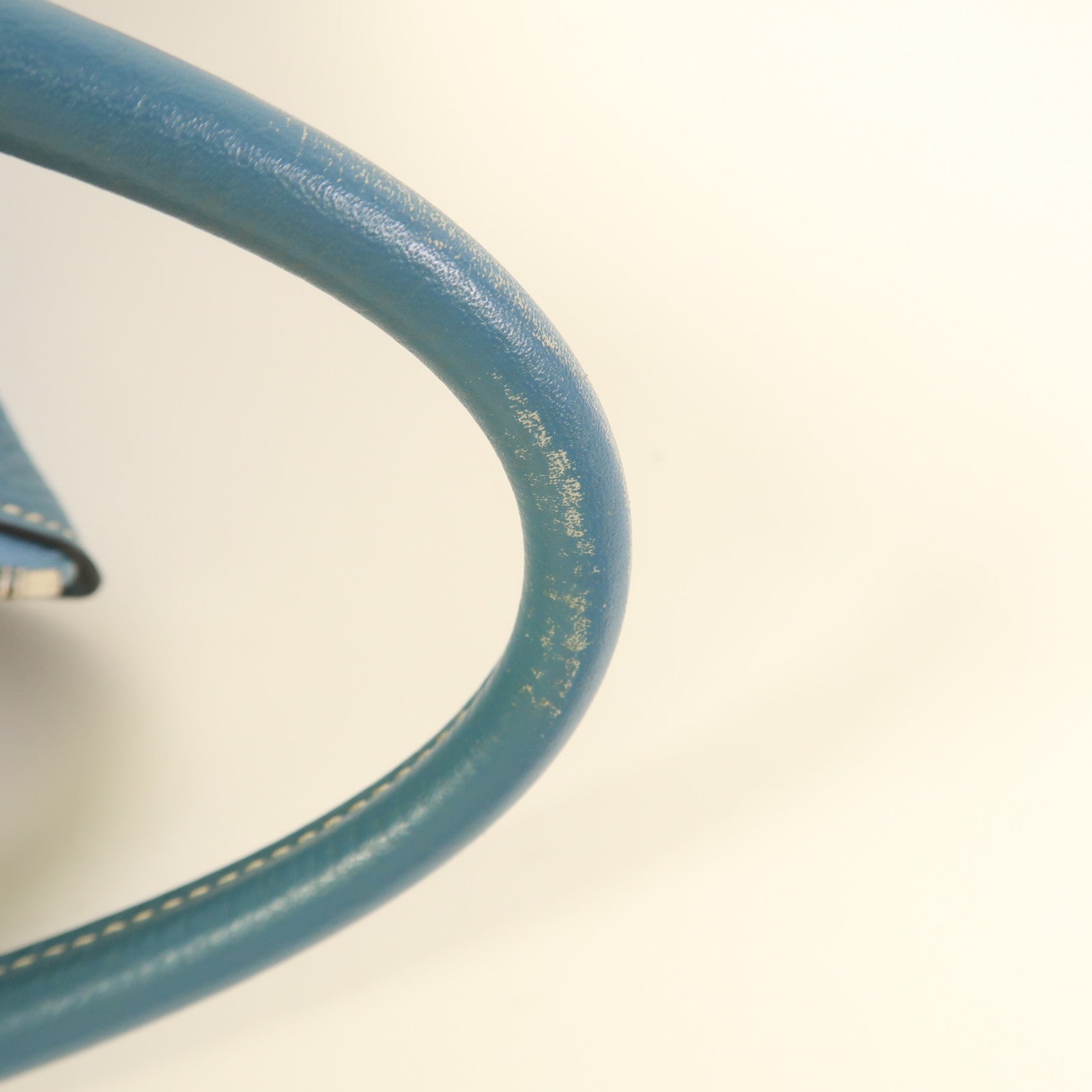 HERMES Clemence皮革Lindy 30銀扣手挽肩背兩用袋Bleu Jean