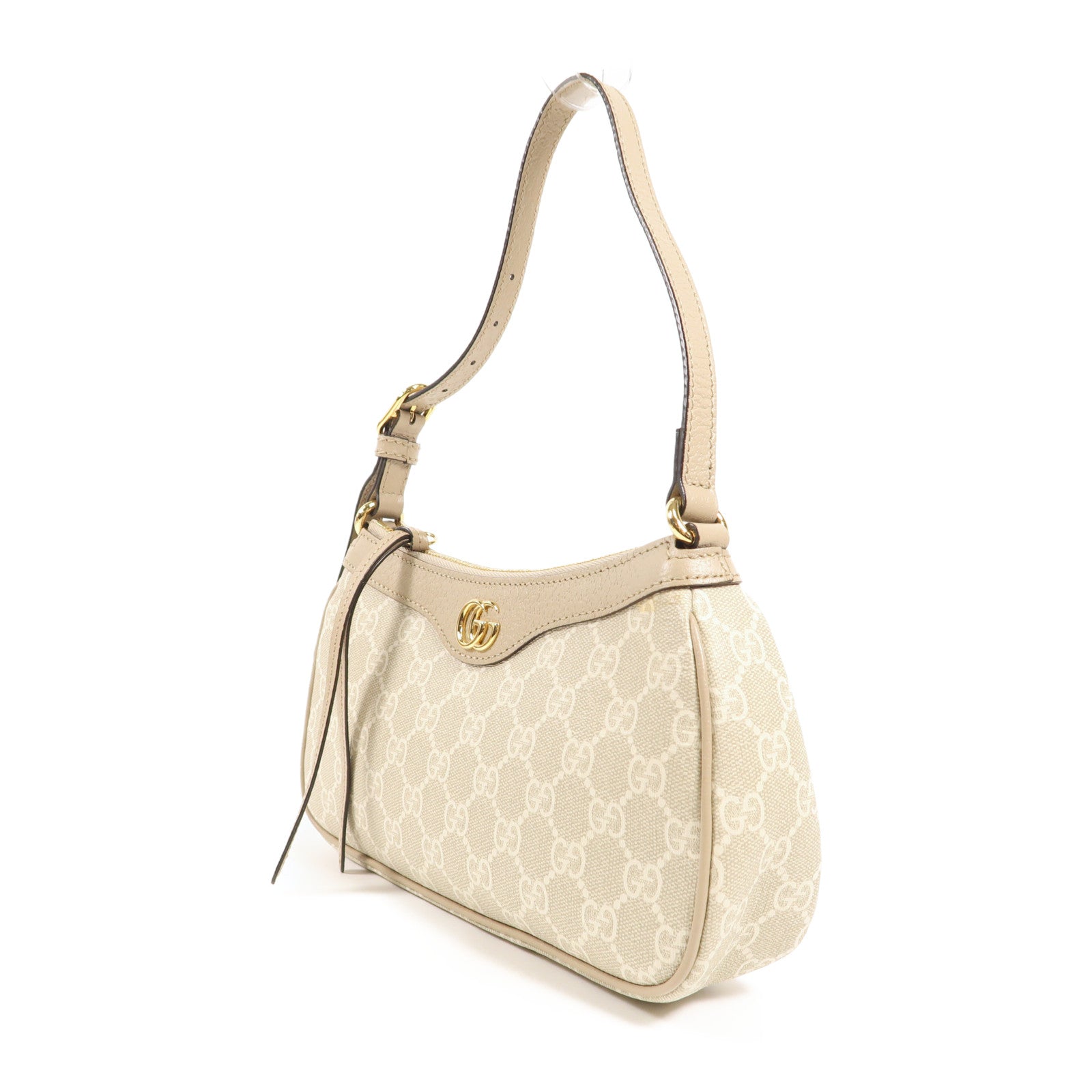 GUCCI 塗層帆布/皮革Ophidia Small HandBag金扣手挽袋