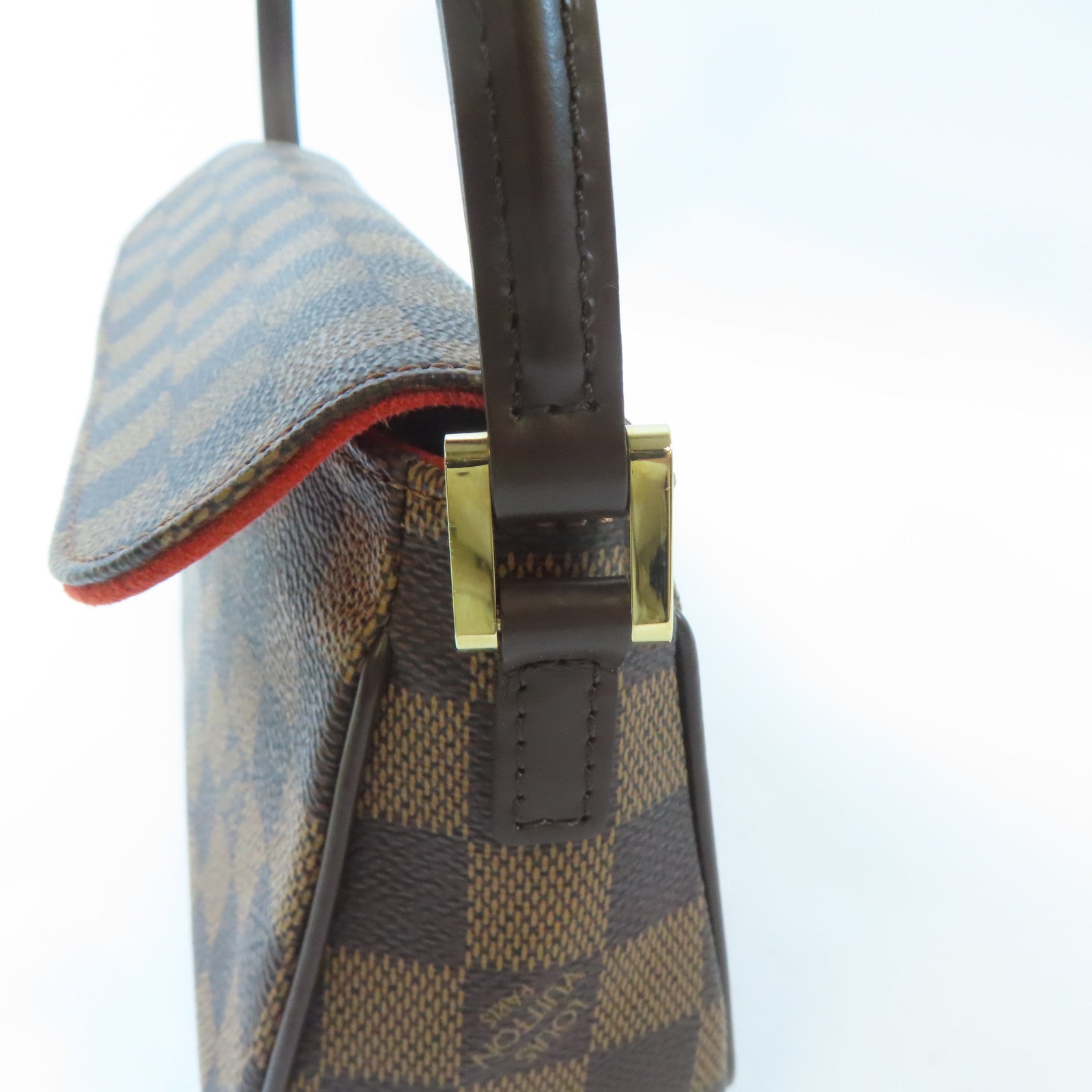 LOUIS VUITTON Damier Recoleta金扣肩背袋啡色