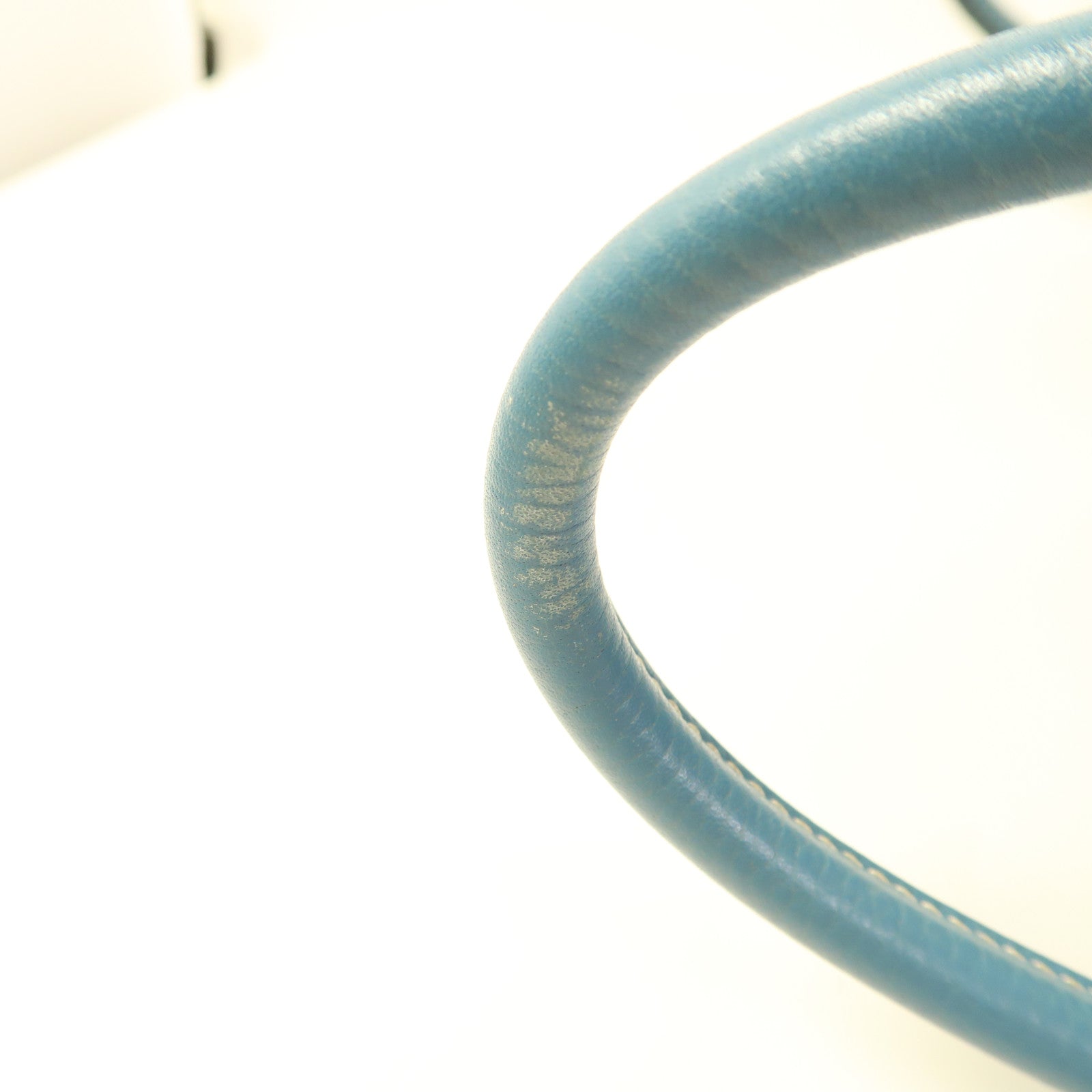 HERMES PHW Lindy 30 2 Way Shoulder Bag Clemence Leather Bleu Jean