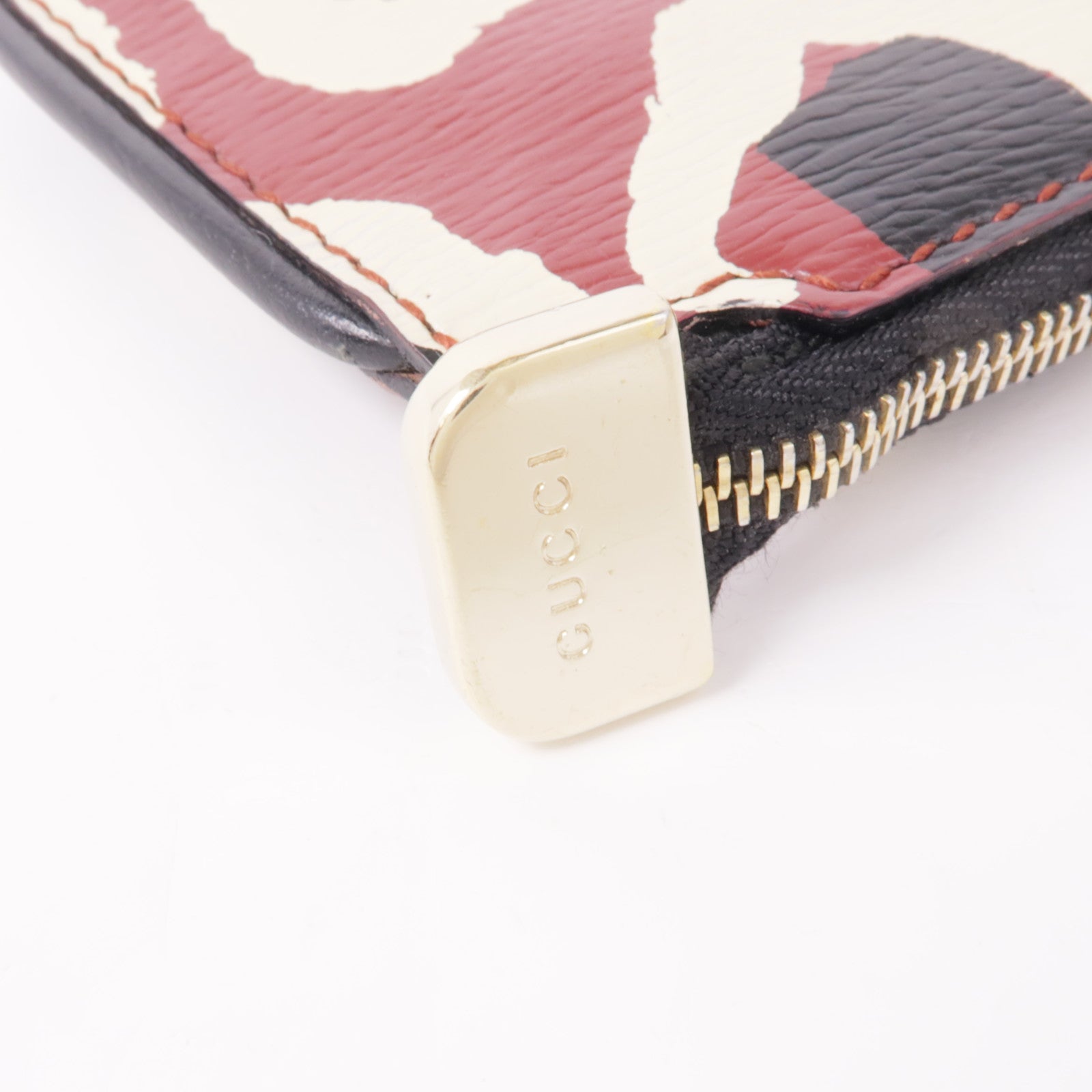 GUCCI 塗層帆布Key/Coin Case金扣鎖匙包/零錢包