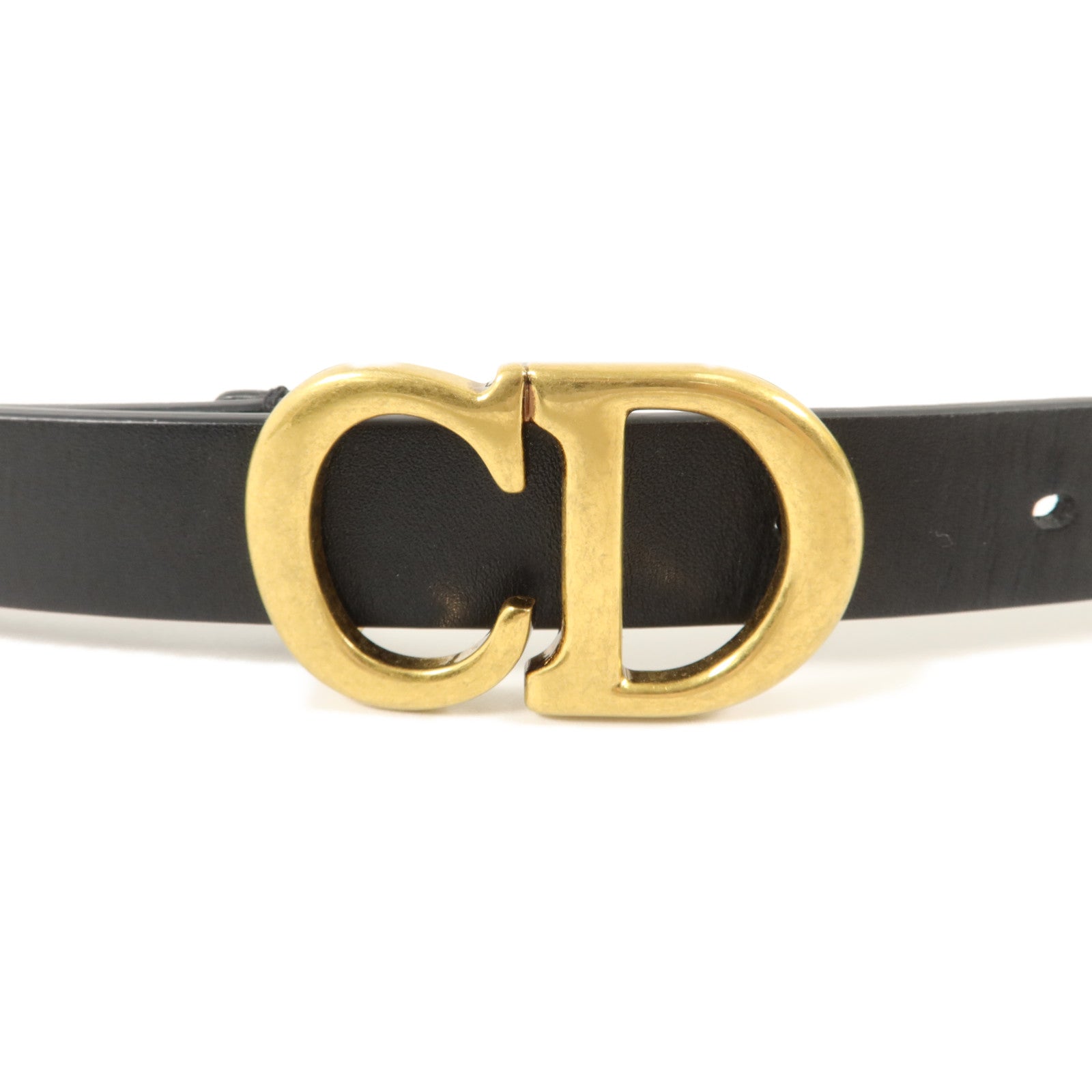 Dior 牛皮皮革Saddle Belt 85cm皮帶