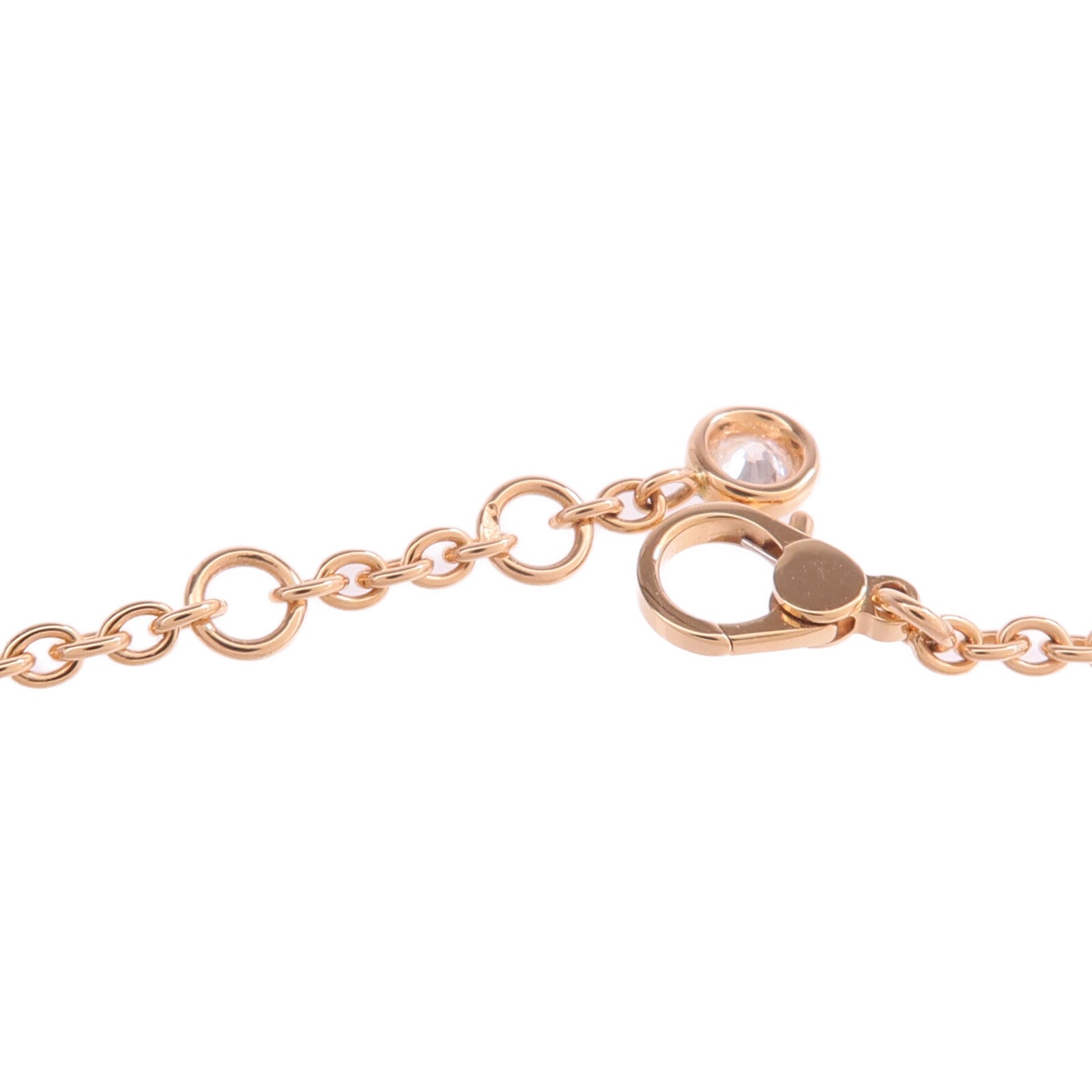 HERMES 18K玫瑰金Finesse Bracelet鑽石手鏈