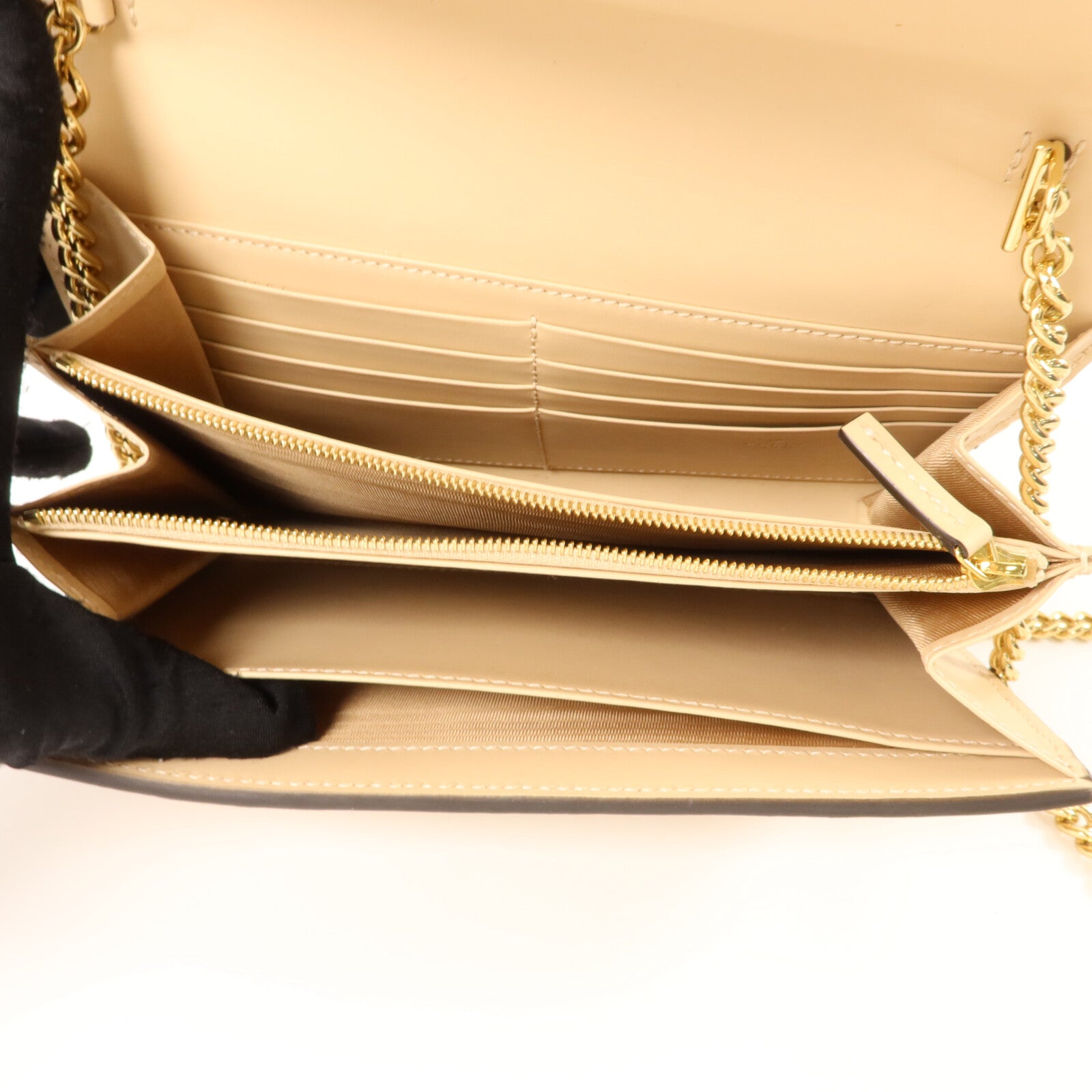 GUCCI 牛皮皮革GG Envelope Wallet on Chain Guccissima鏈帶肩背袋