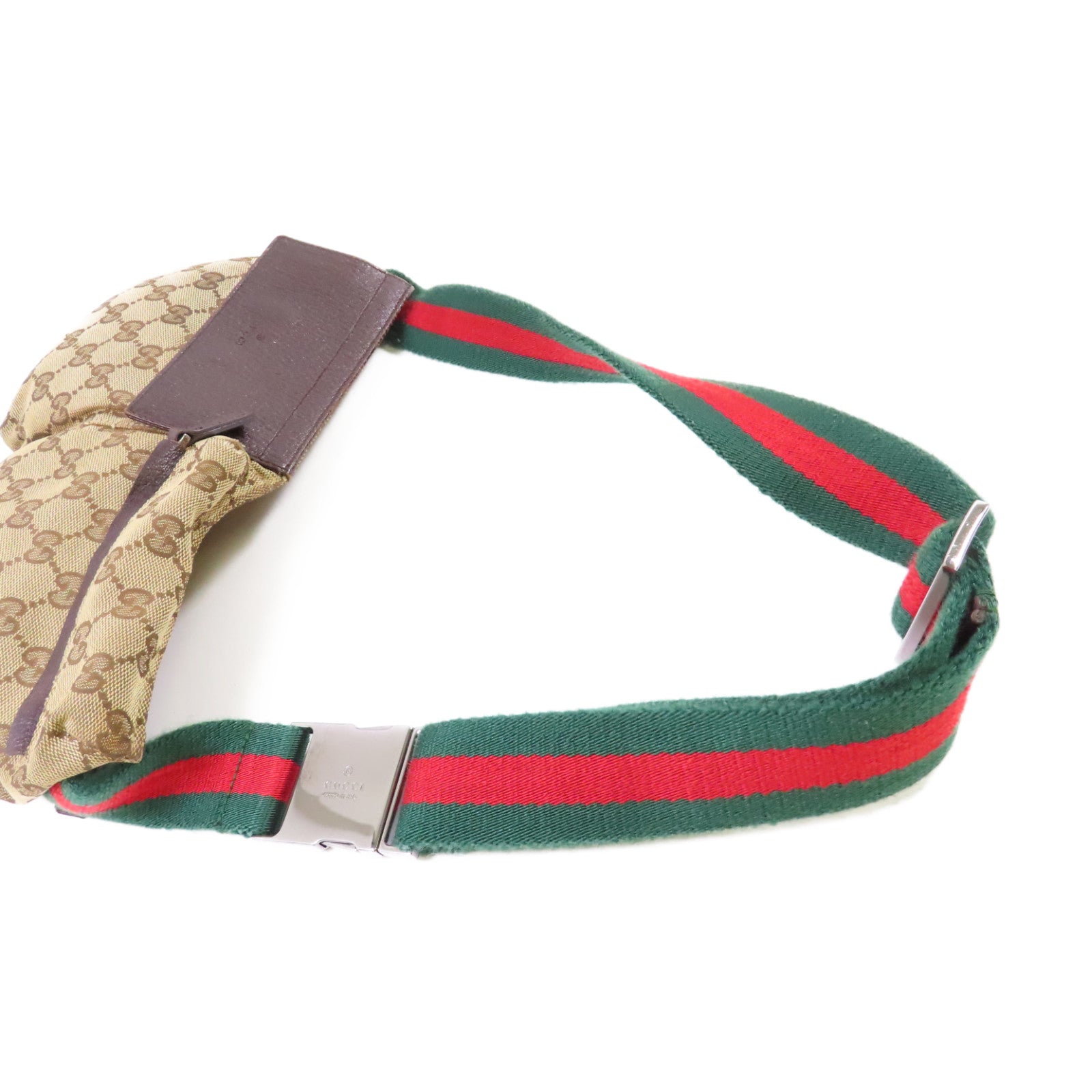 GUCCI 【激減優惠】帆布Waist Bag腰包啡色