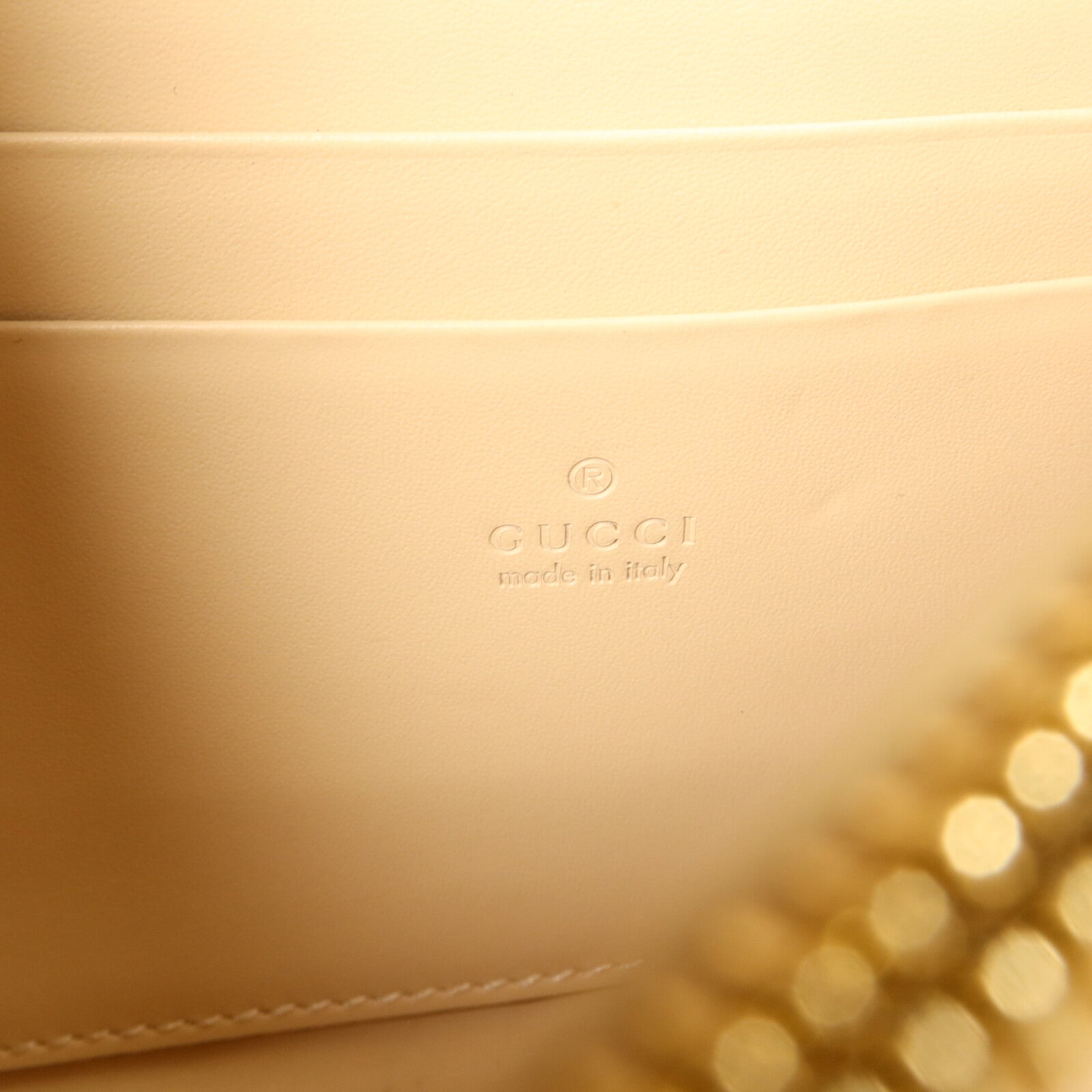 GUCCI 牛皮皮革GG Envelope Wallet on Chain Guccissima鏈帶肩背袋