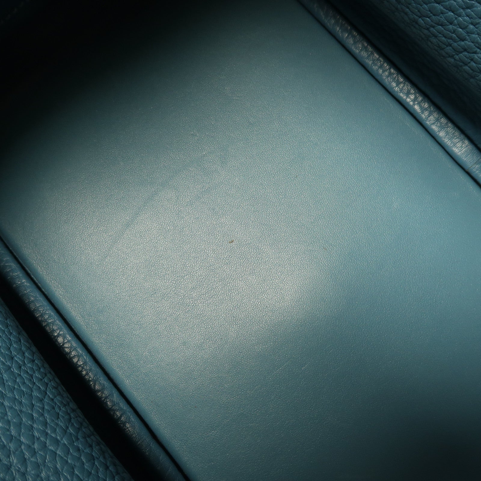 HERMES 【激減優惠】Clemence皮革Lindy 30銀扣手挽肩背兩用袋Bleu Jean